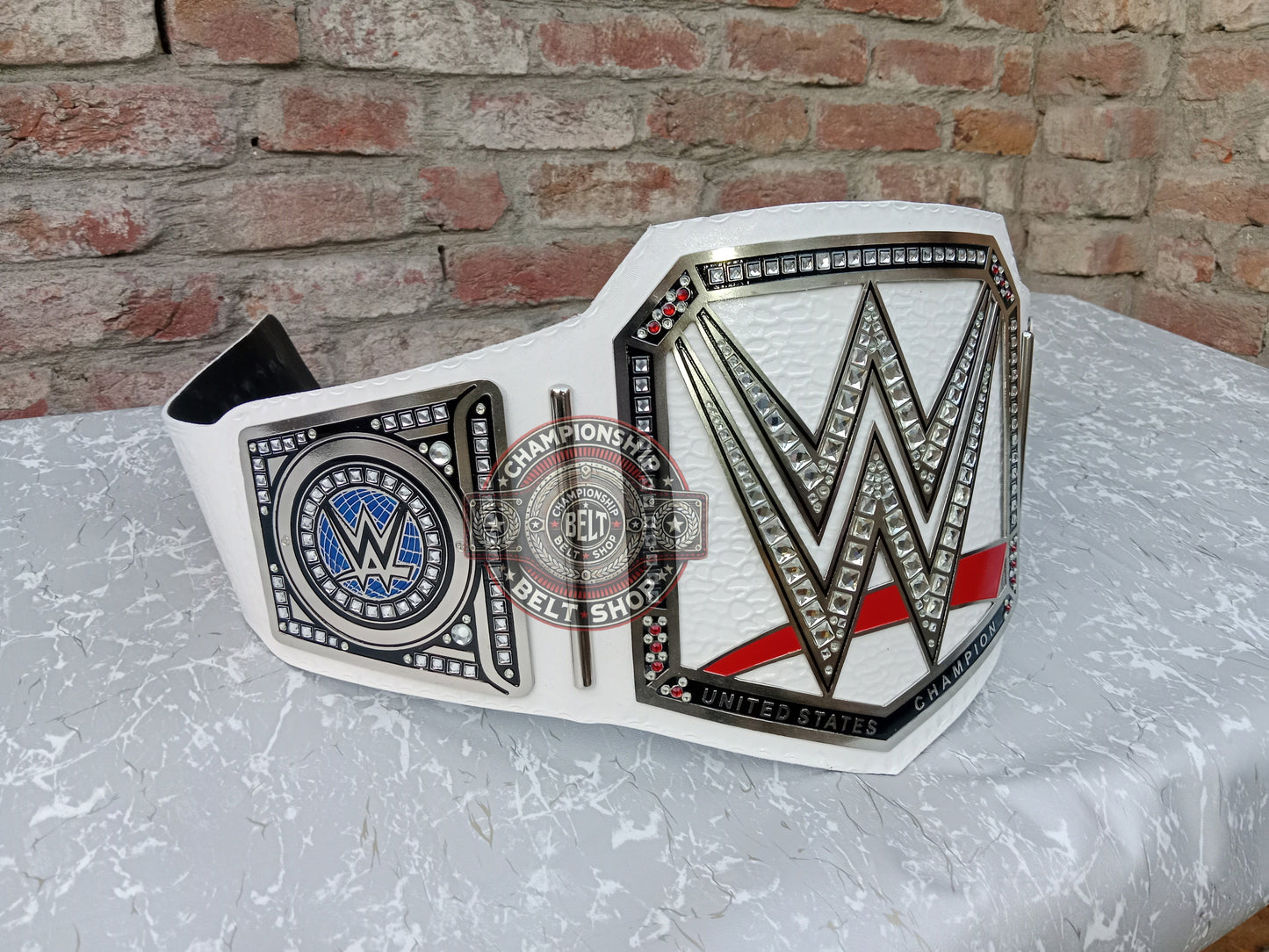WWE White Strap Universal Championship Title Belt