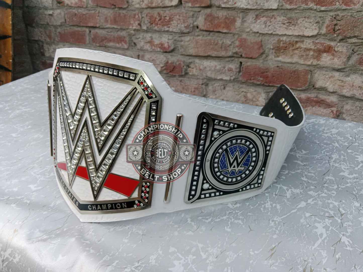 WWE White Strap Universal Championship Title Belt