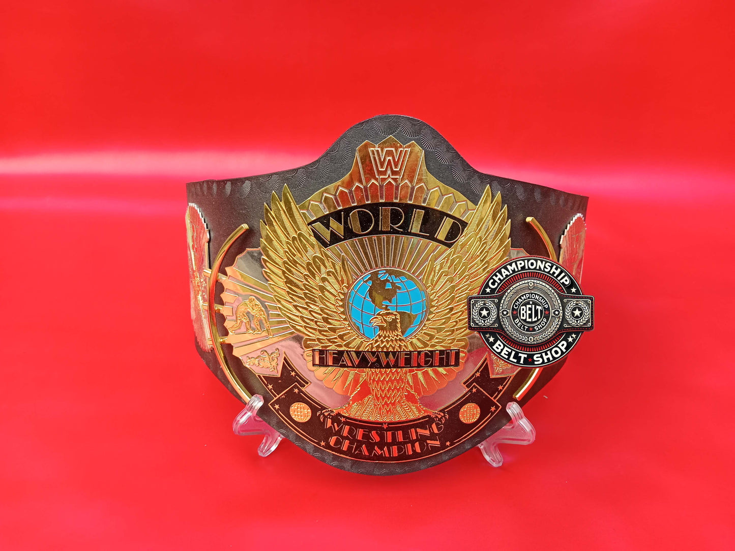 Black Strap Winged Eagle Championship Title Belt