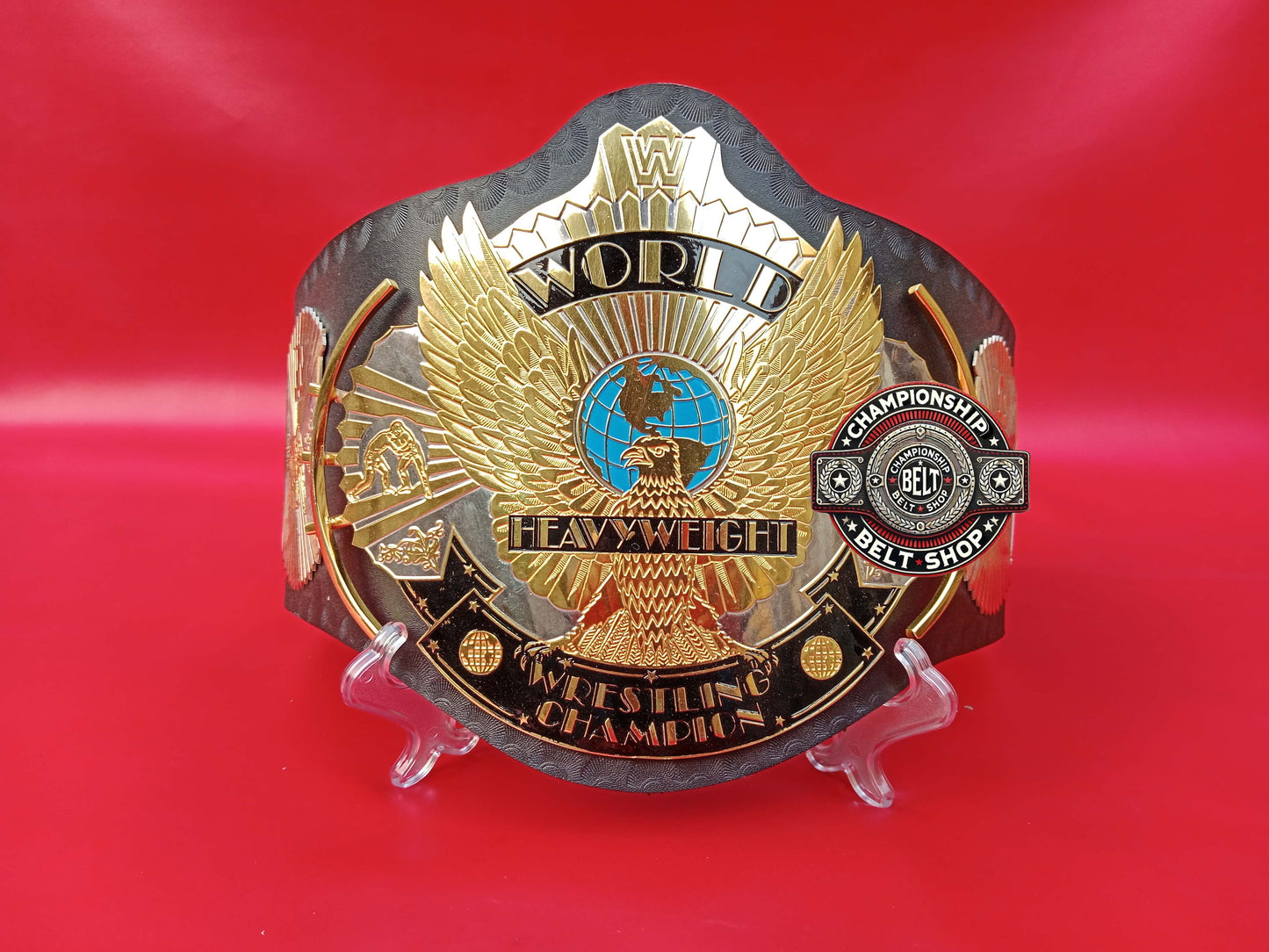 Black Strap Winged Eagle Championship Title Belt