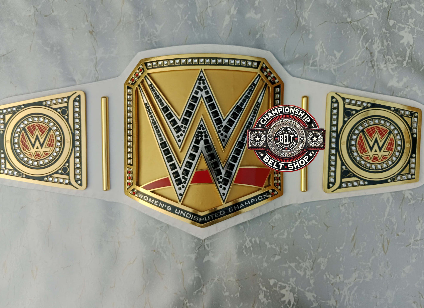 WWE Womens White Undisputed Championship Title Belt