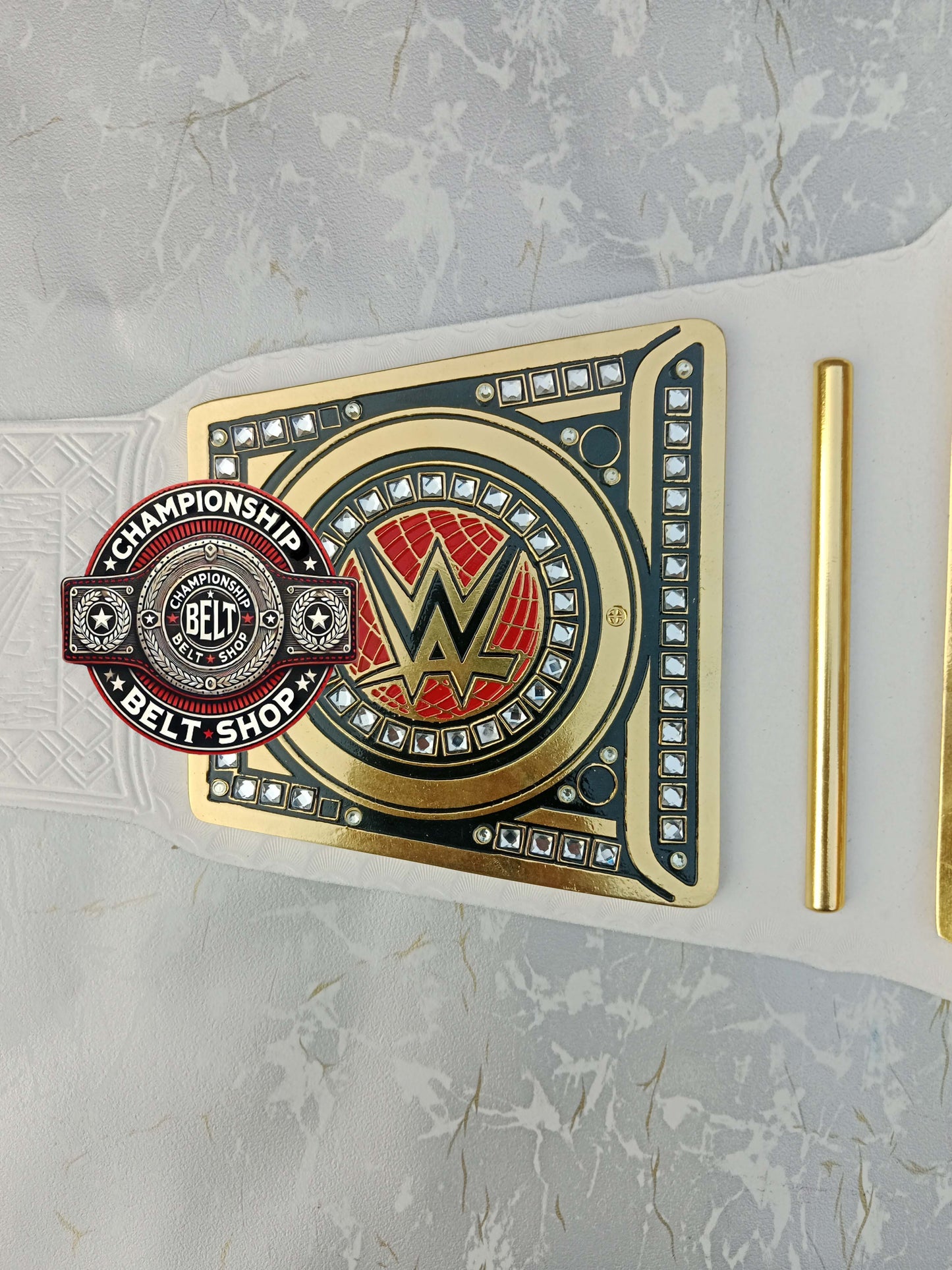 WWE Womens White Undisputed Championship Title Belt
