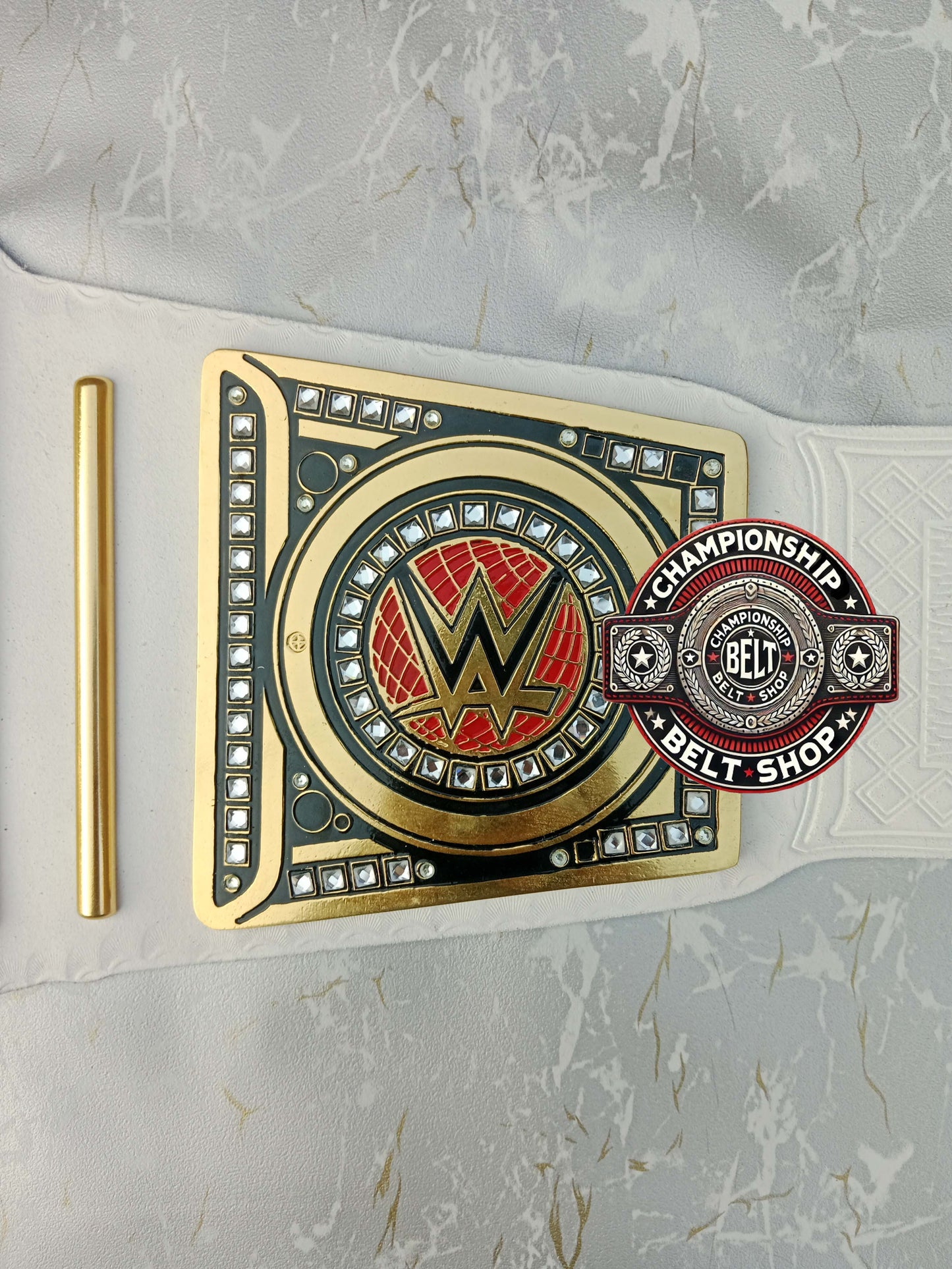WWE Womens White Undisputed Championship Title Belt