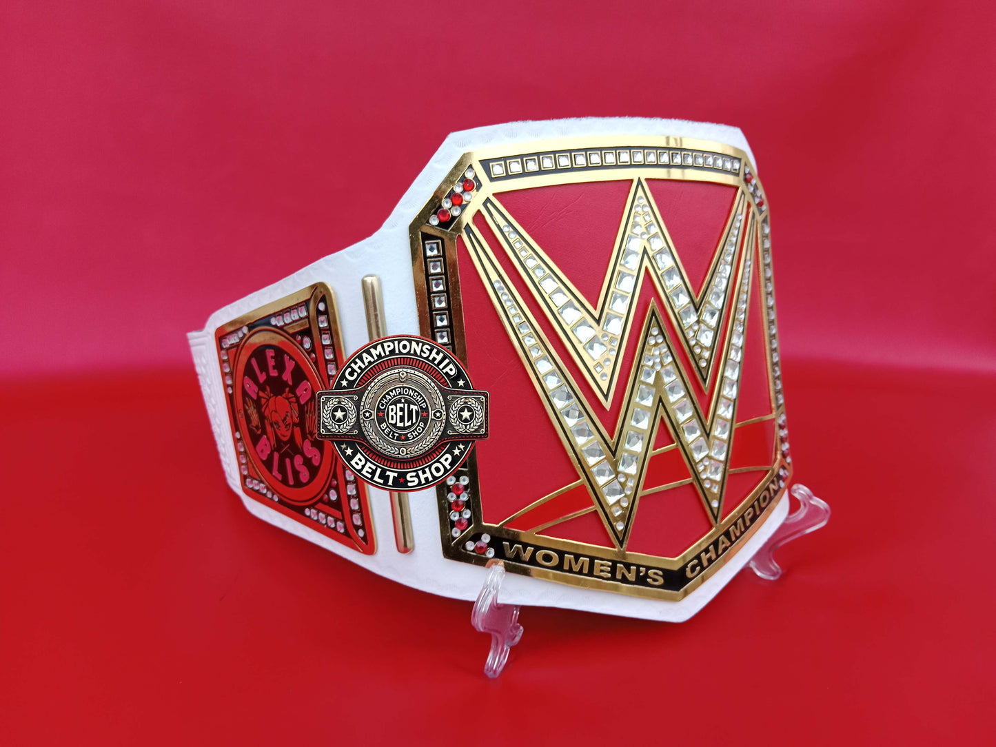 WWE Womens Alexa Bliss White Strap Championship Title Belt