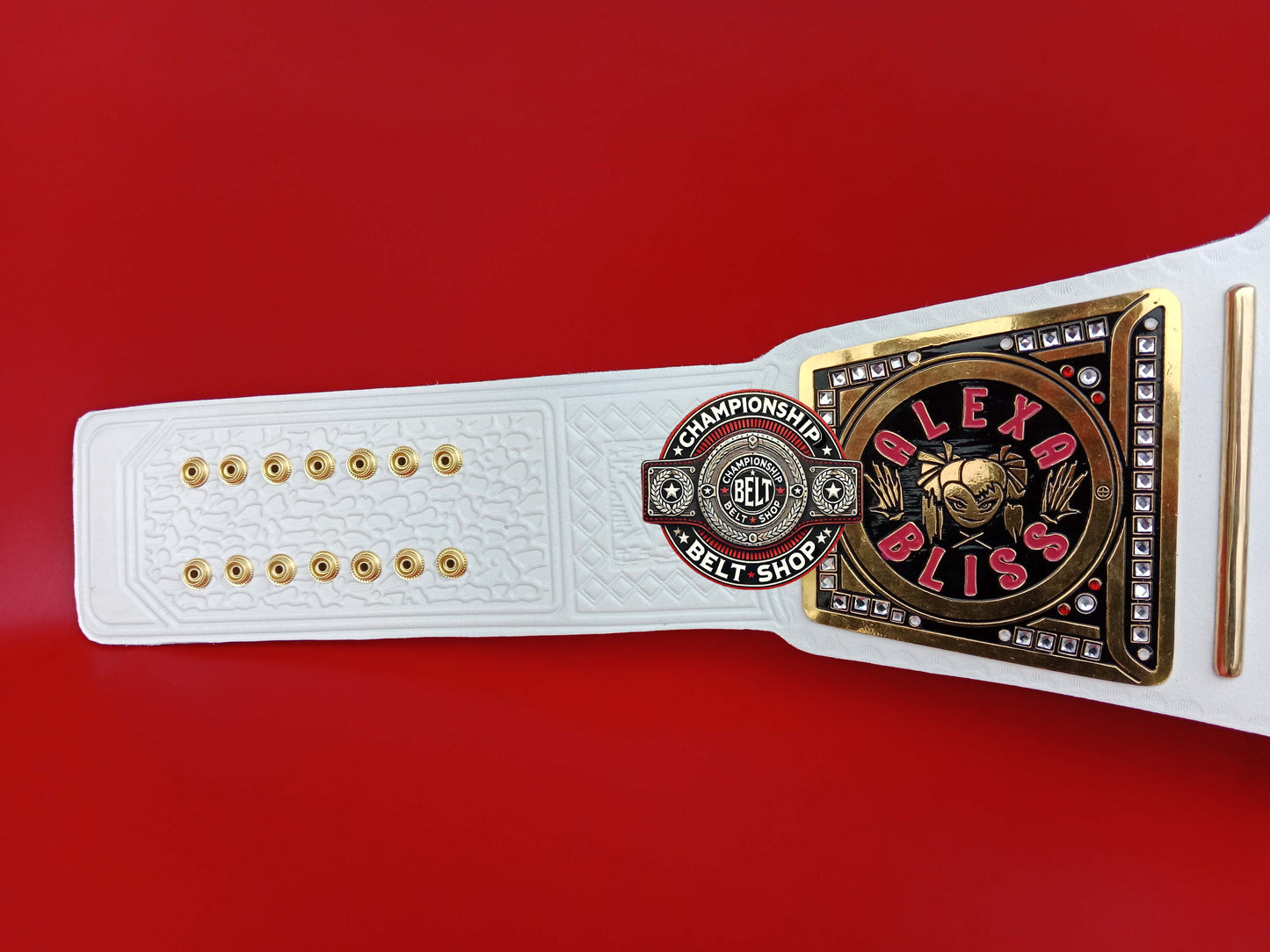 WWE Womens Alexa Bliss White Strap Championship Title Belt