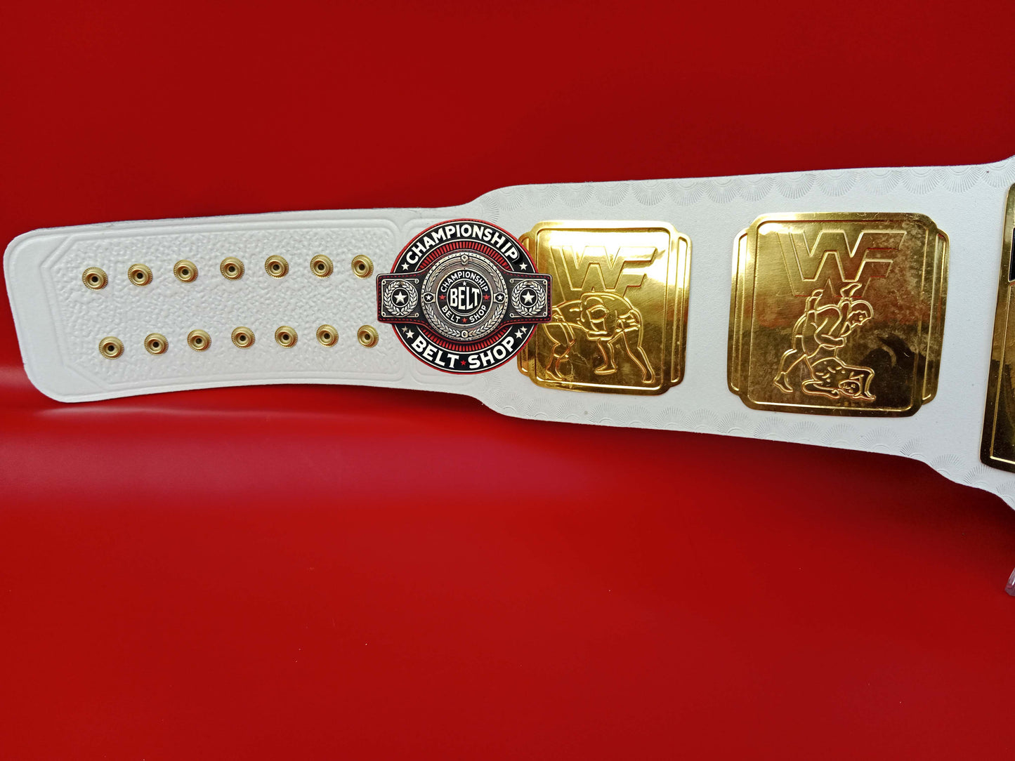 WWF White Strap Intercontinental Championship Title Belt