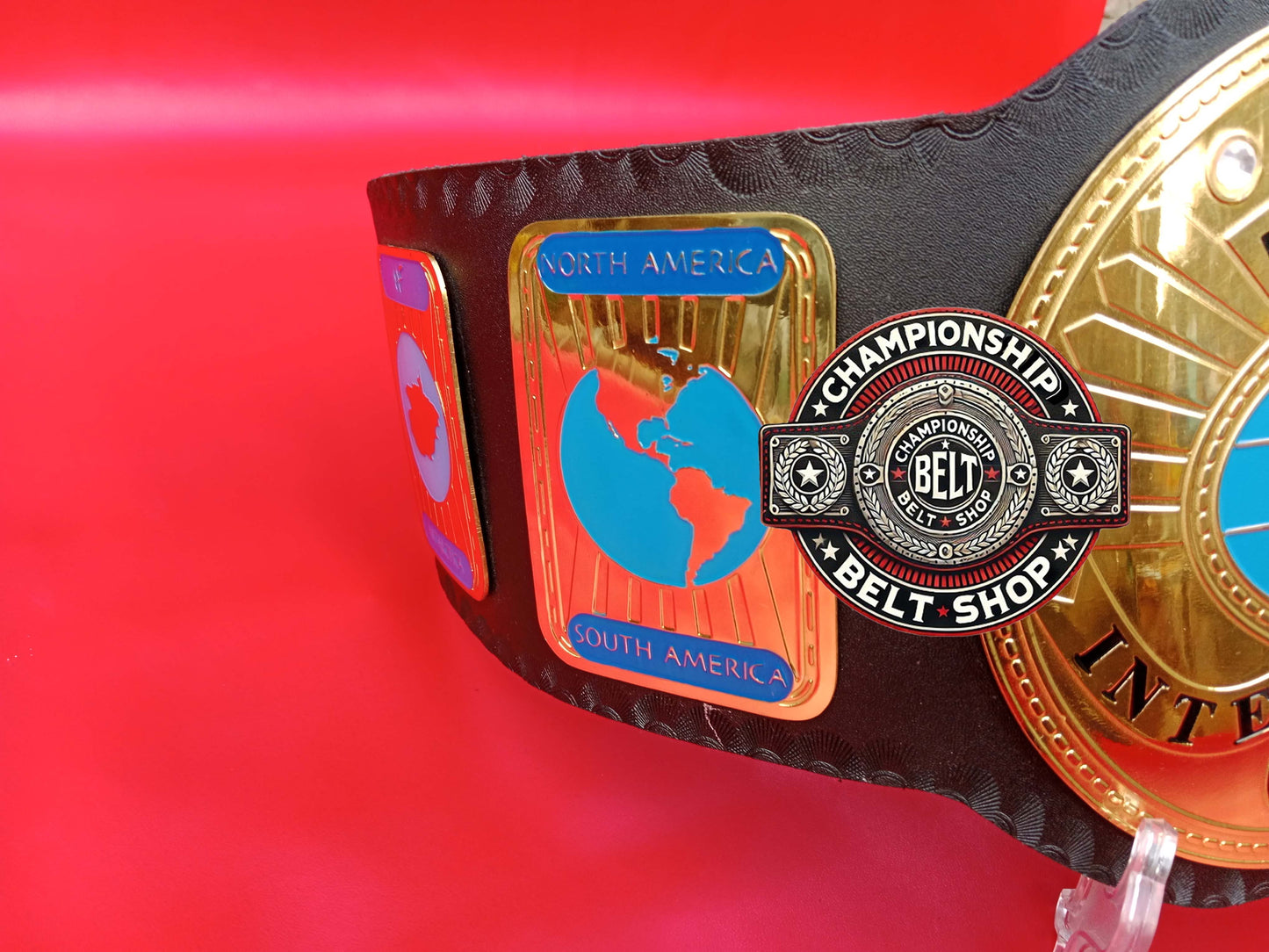 WWF Oval IC Intercontinental Championship Title Belt