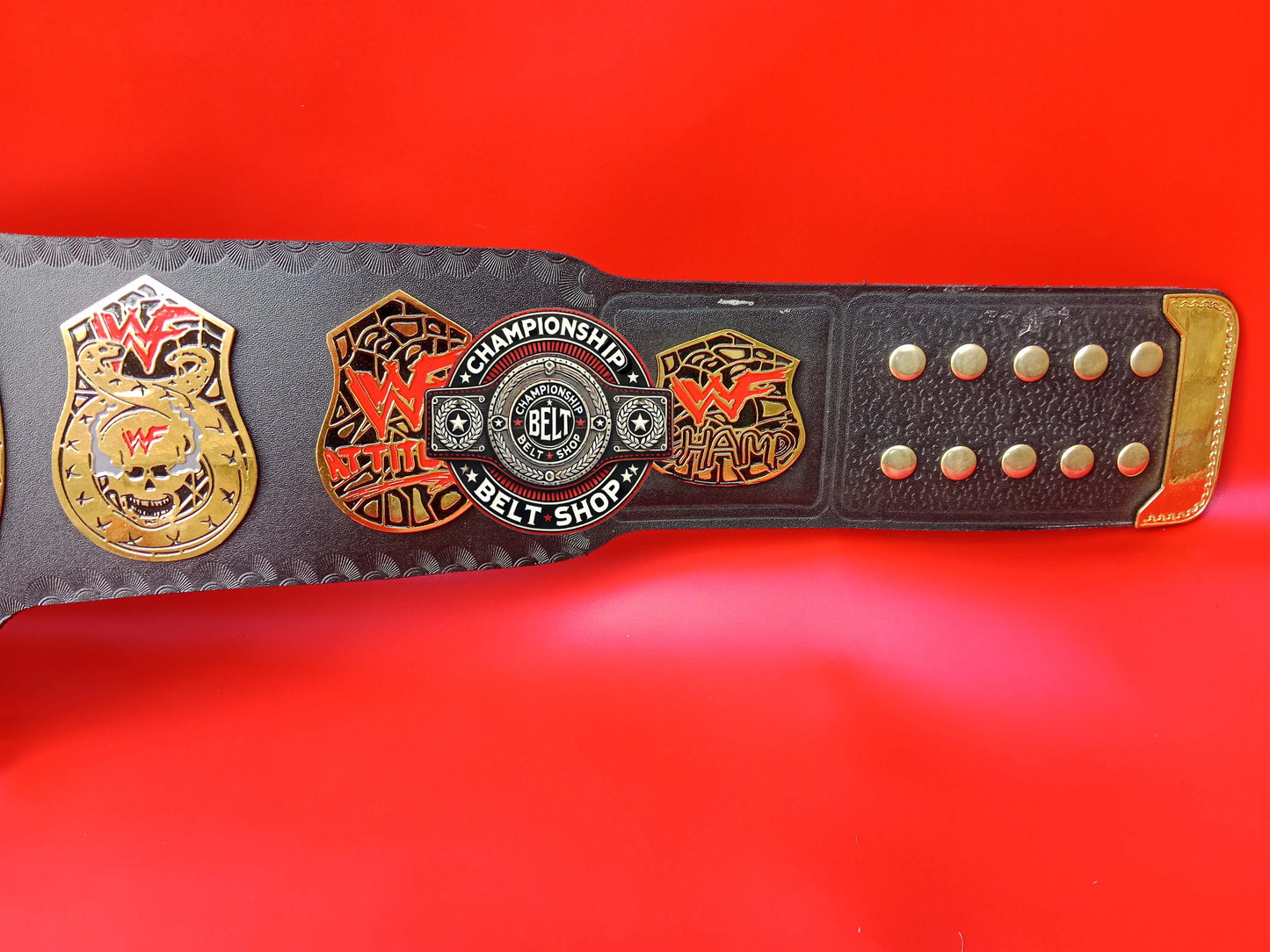 WWF Smoking Skull Championship Title Belt