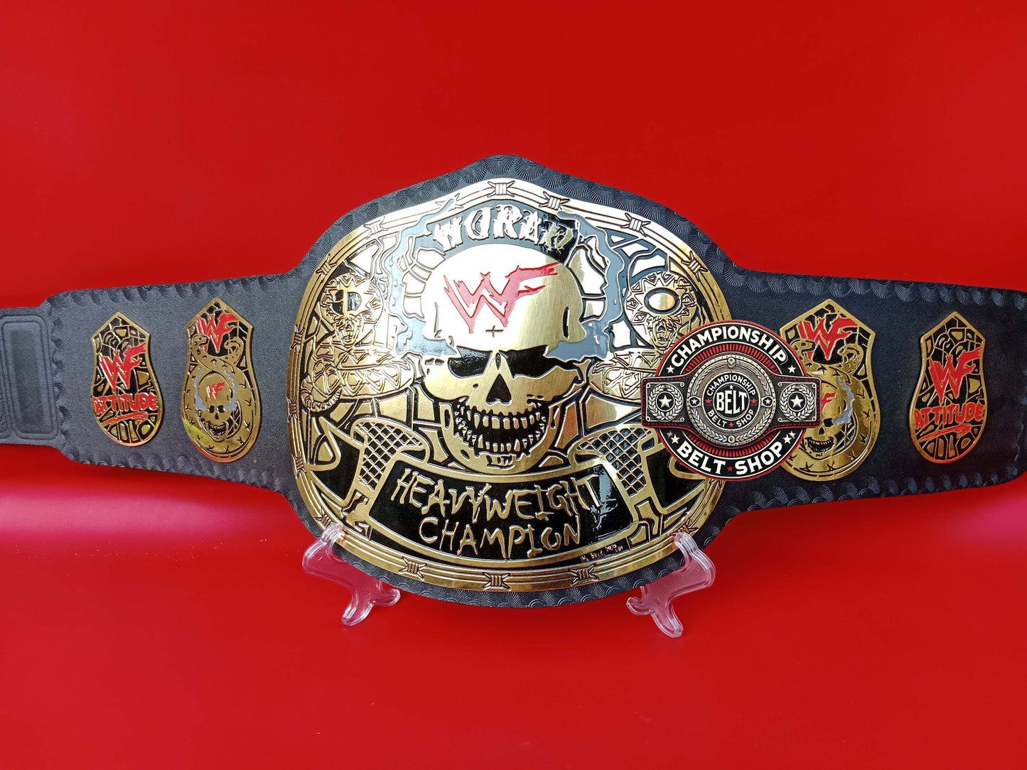 WWF Smoking Skull Championship Title Belt