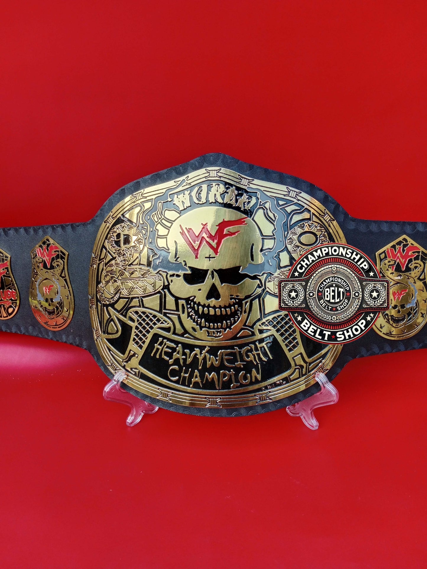 WWF Smoking Skull Championship Title Belt