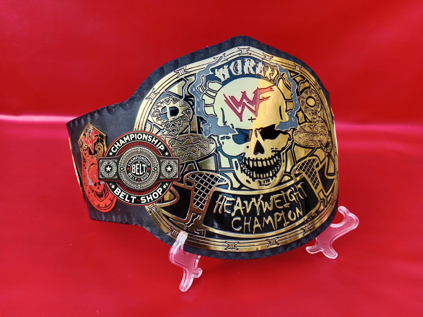WWF Smoking Skull Championship Title Belt