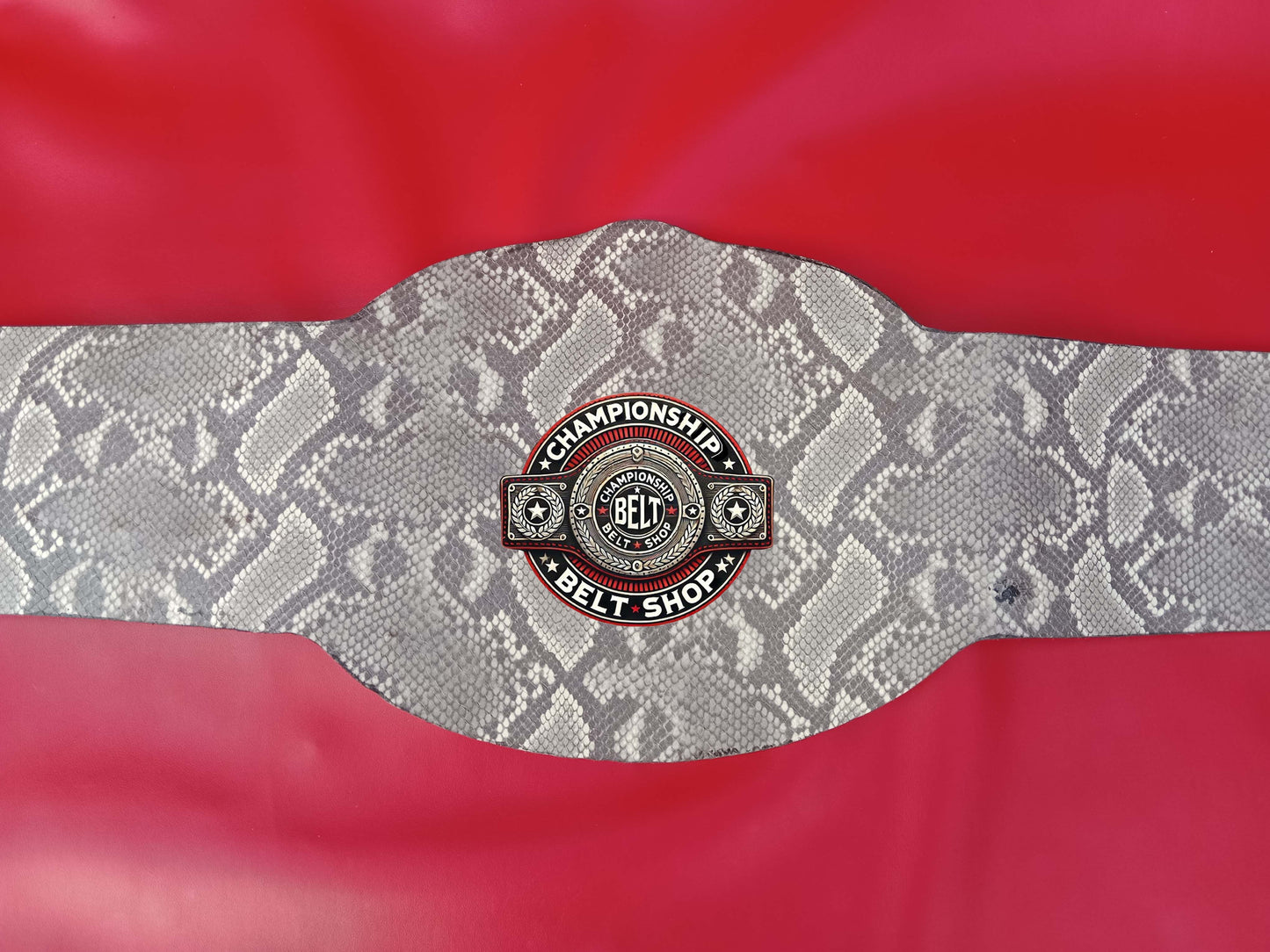 WWF Smoking Skull Snake Skin Championship Title Belt
