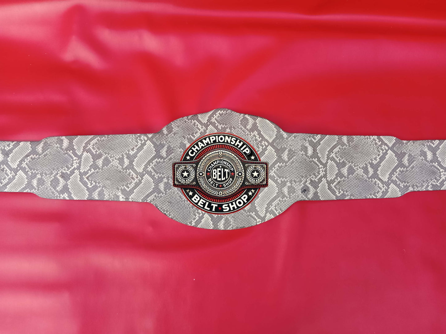 WWF Smoking Skull Snake Skin Championship Title Belt