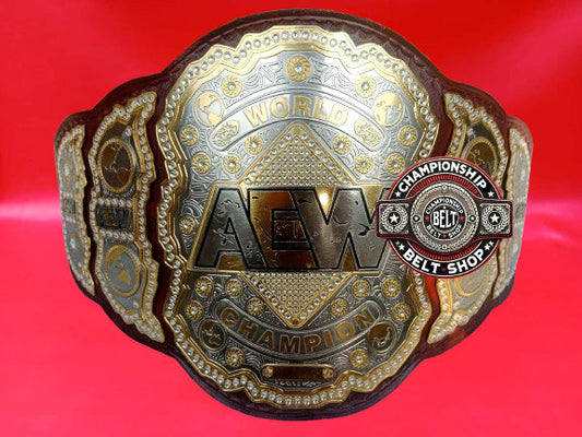 AEW Brown Heavyweight Championship Title Belt