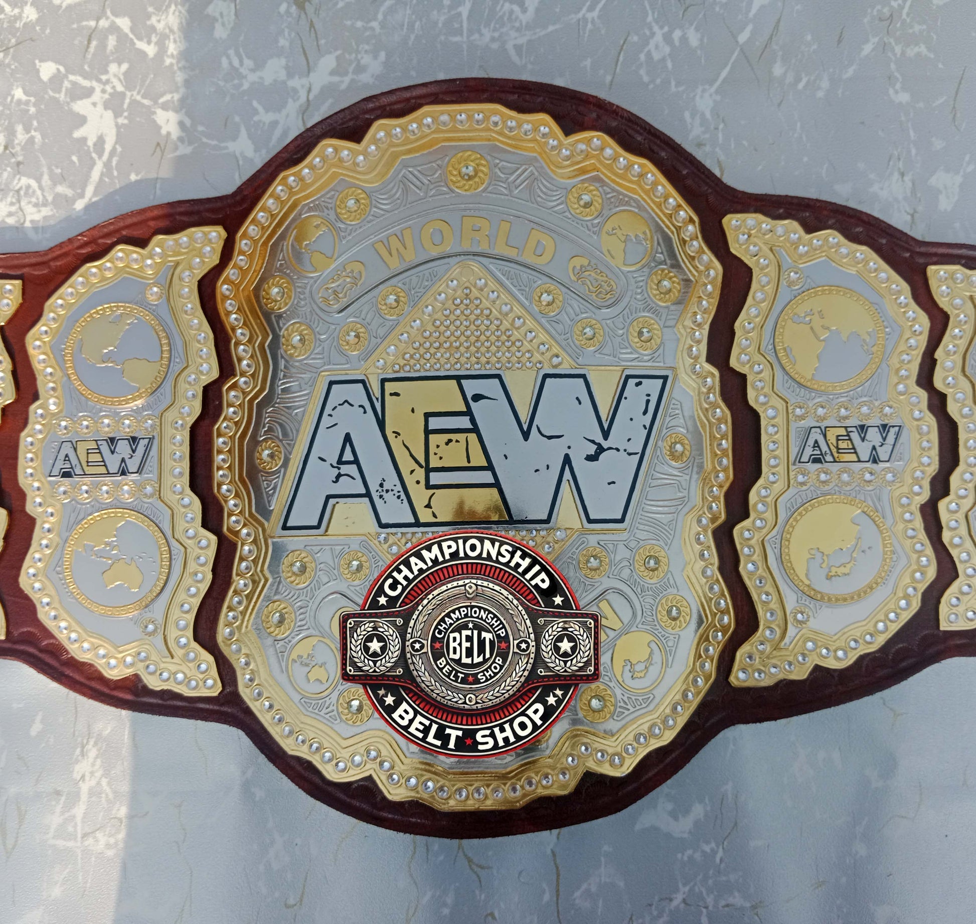AEW Brown Heavyweight Championship Title Belt