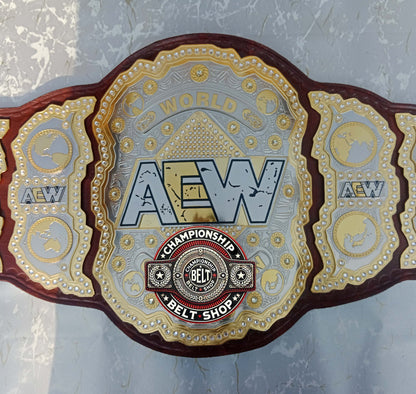 AEW Brown Heavyweight Championship Title Belt