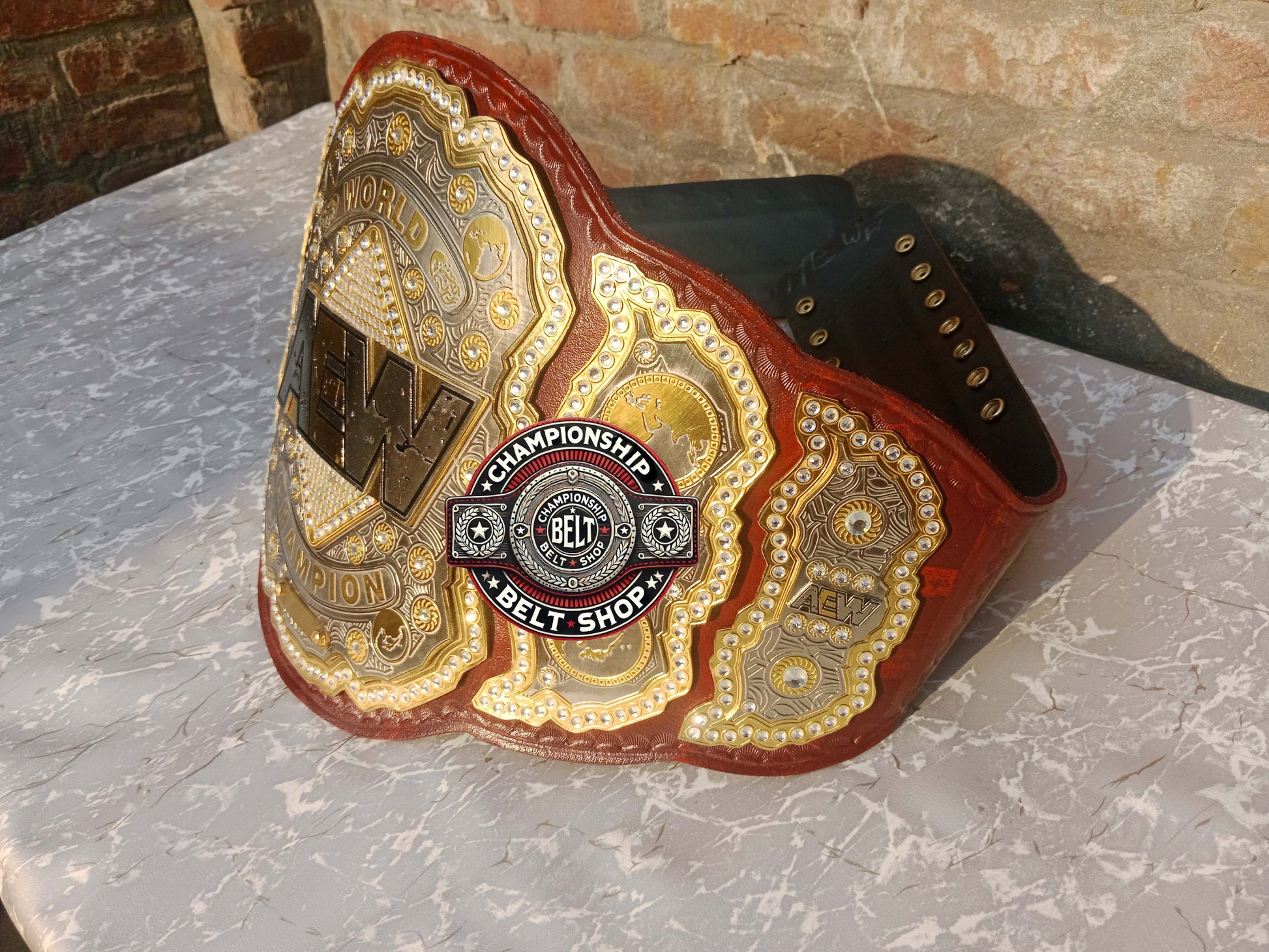 AEW Brown Heavyweight Championship Title Belt