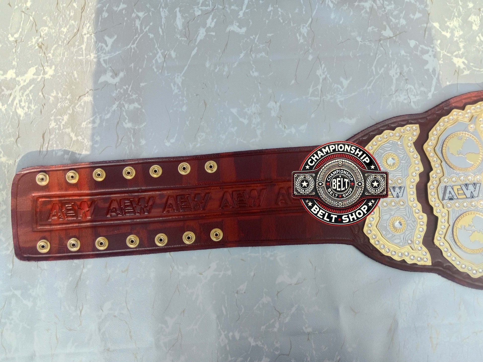 AEW Brown Heavyweight Championship Title Belt