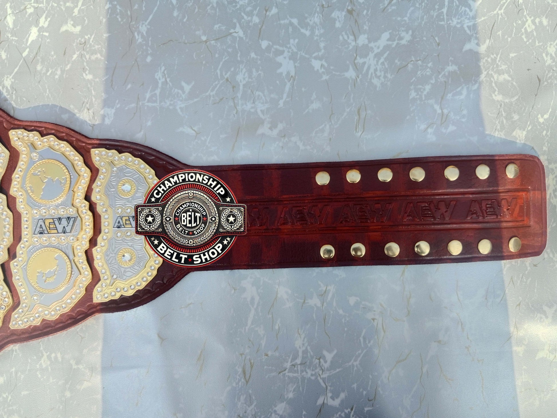 AEW Brown Heavyweight Championship Title Belt