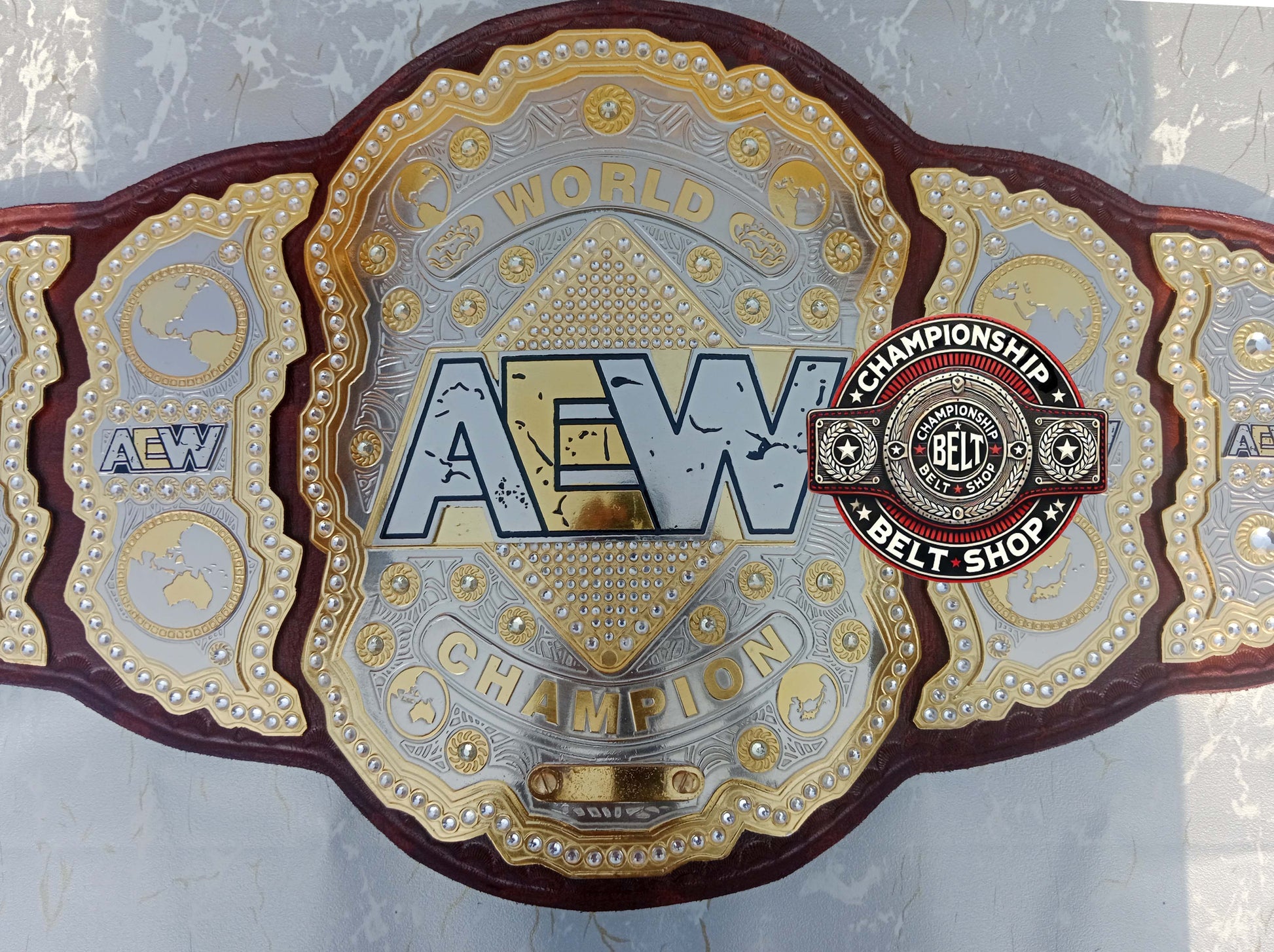 AEW Brown Heavyweight Championship Title Belt