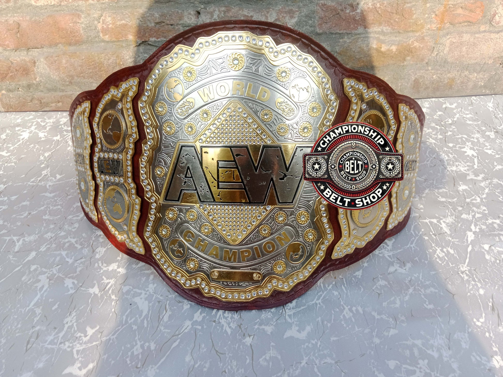 AEW Brown Heavyweight Championship Title Belt