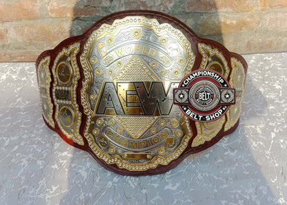 AEW Brown Heavyweight Championship Title Belt