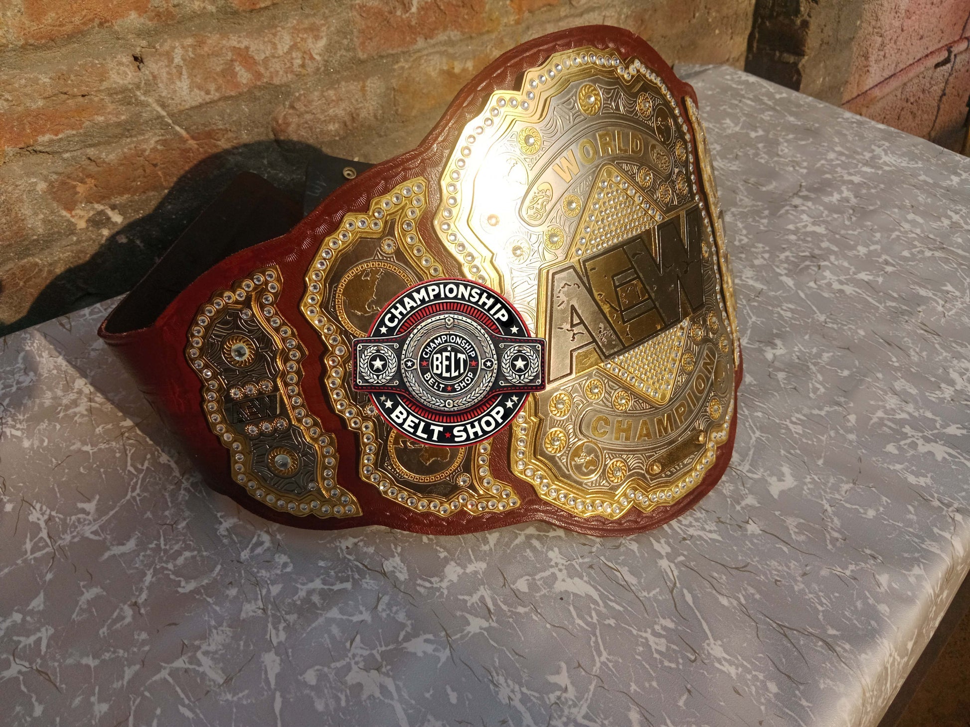AEW Brown Heavyweight Championship Title Belt