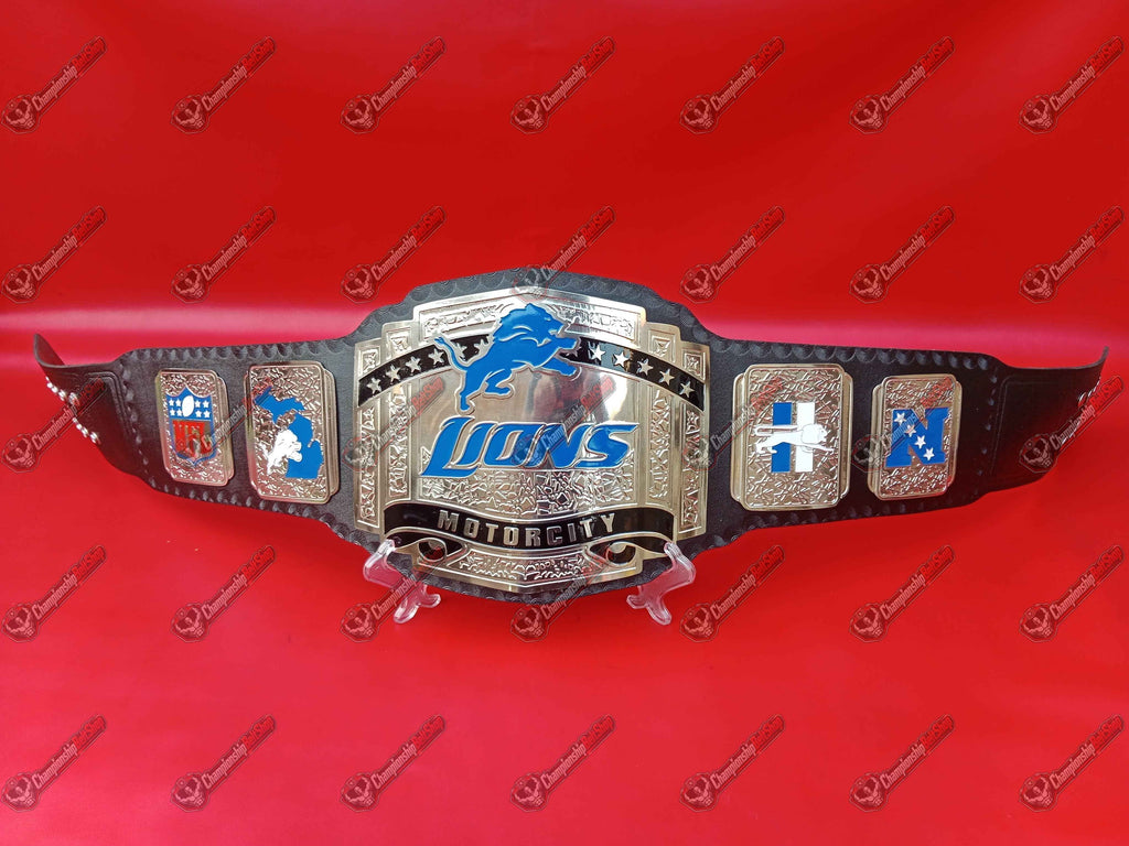 Detroit Lions NFL Super Bowl Title Belt