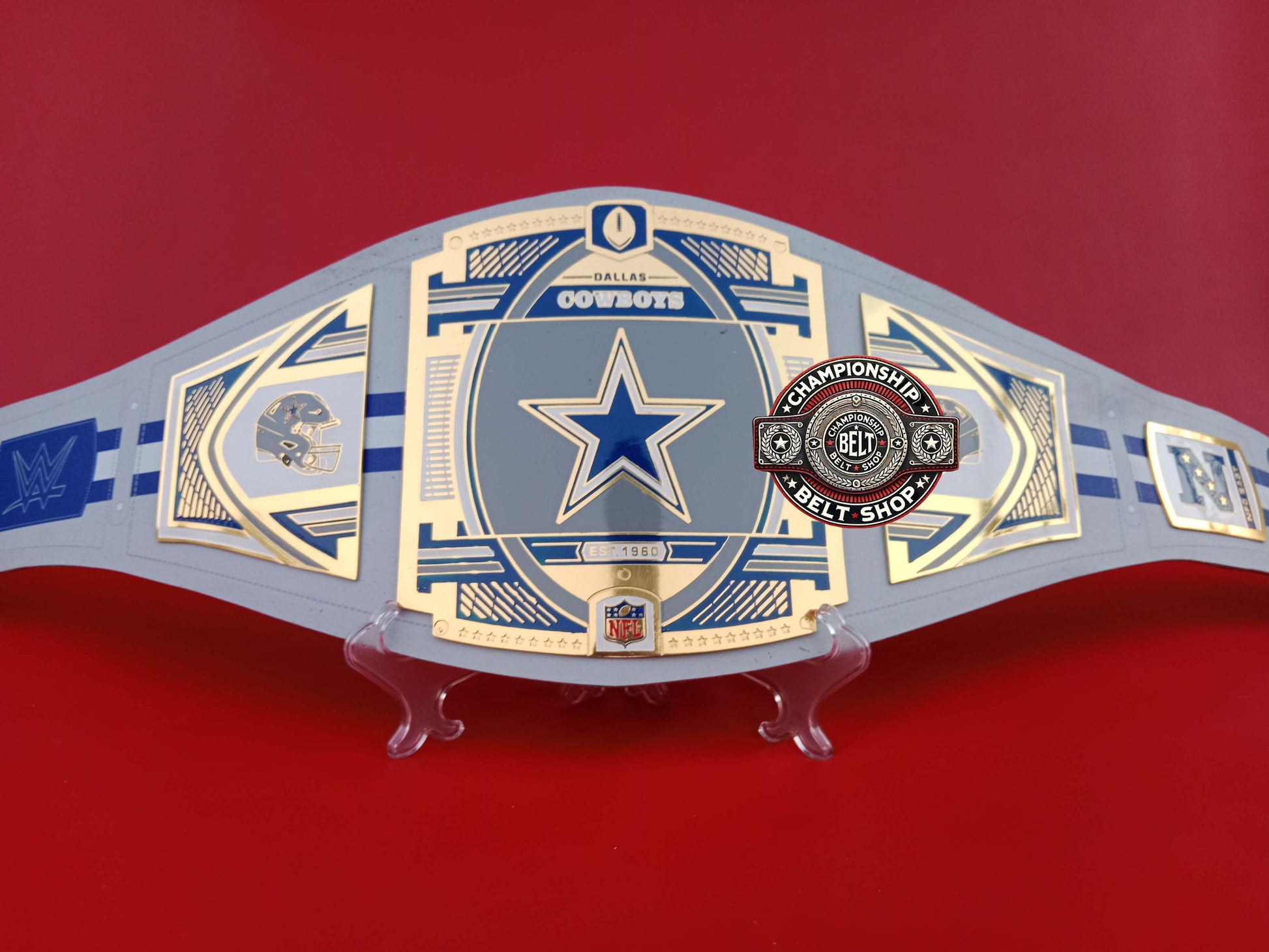 Dallas Cowboys NFL WWE Championship Title Belt