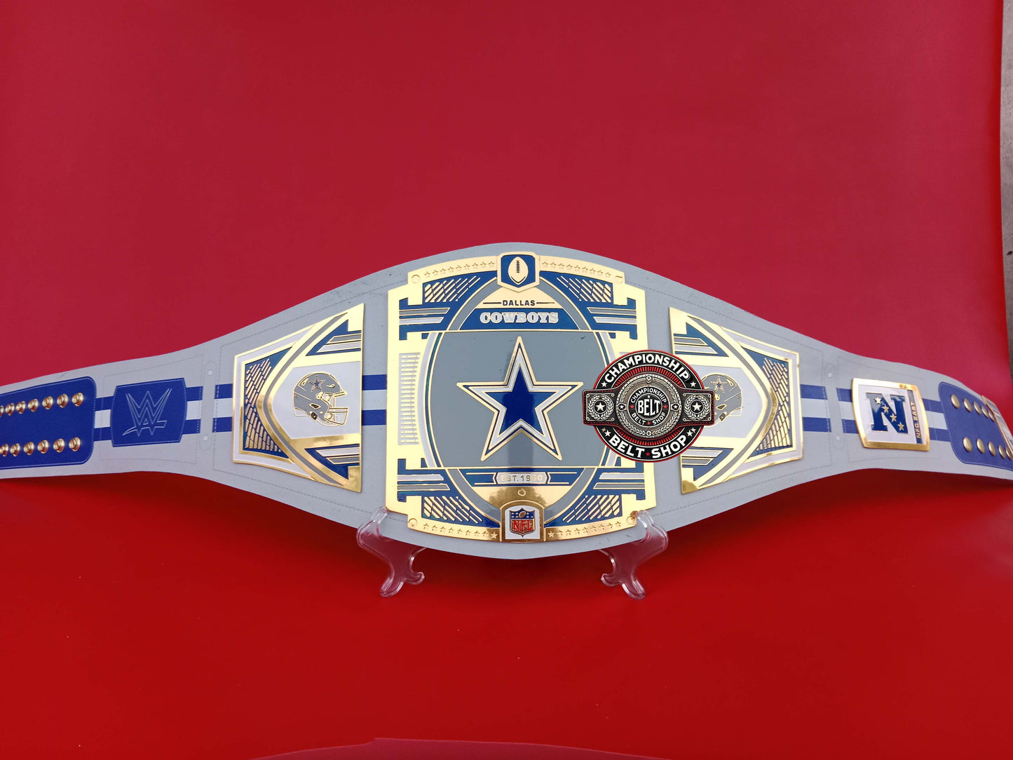 Dallas Cowboys NFL WWE Championship Title Belt