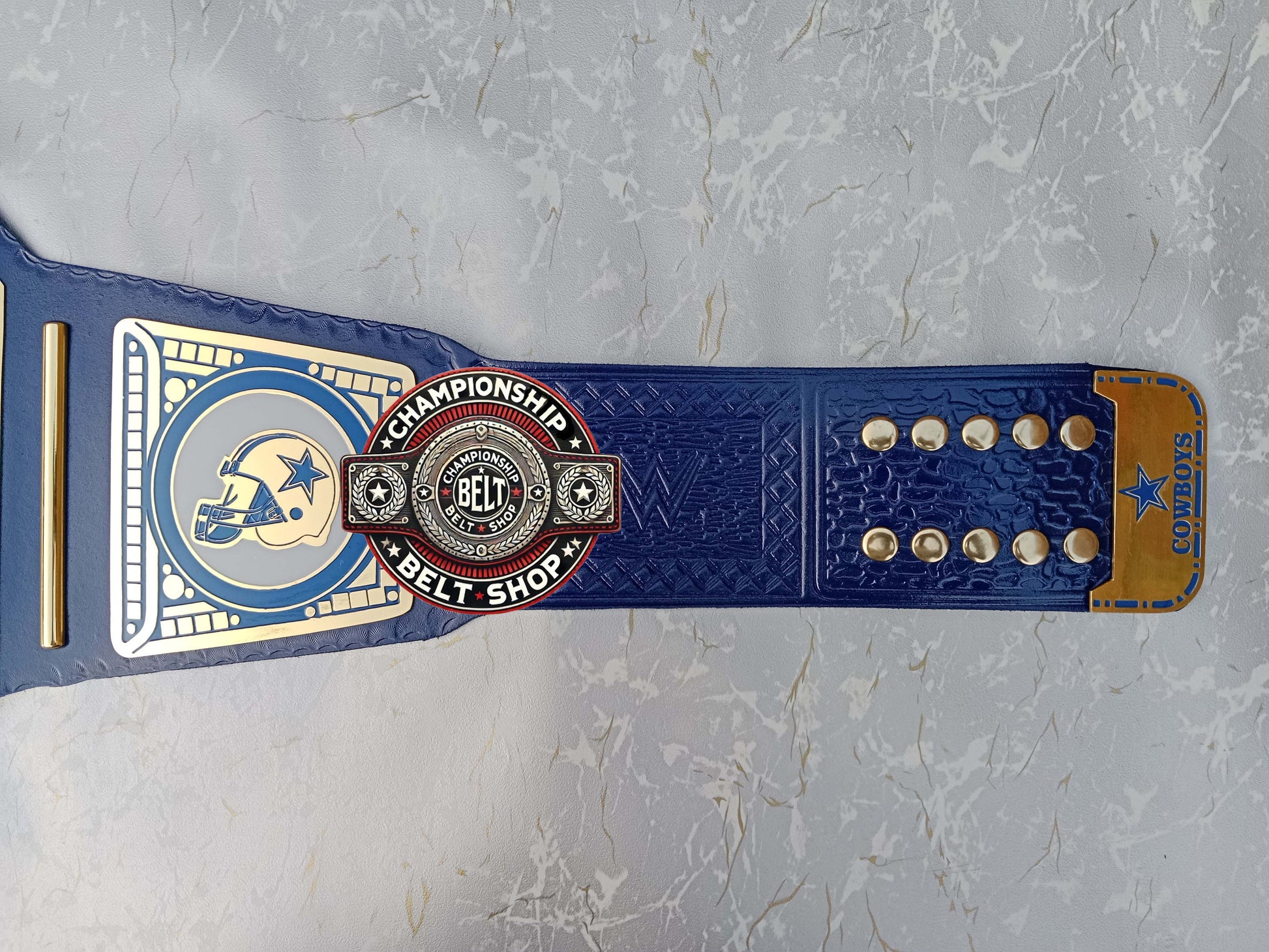 Dallas Cowboys Simple Plates Championship Title Belt