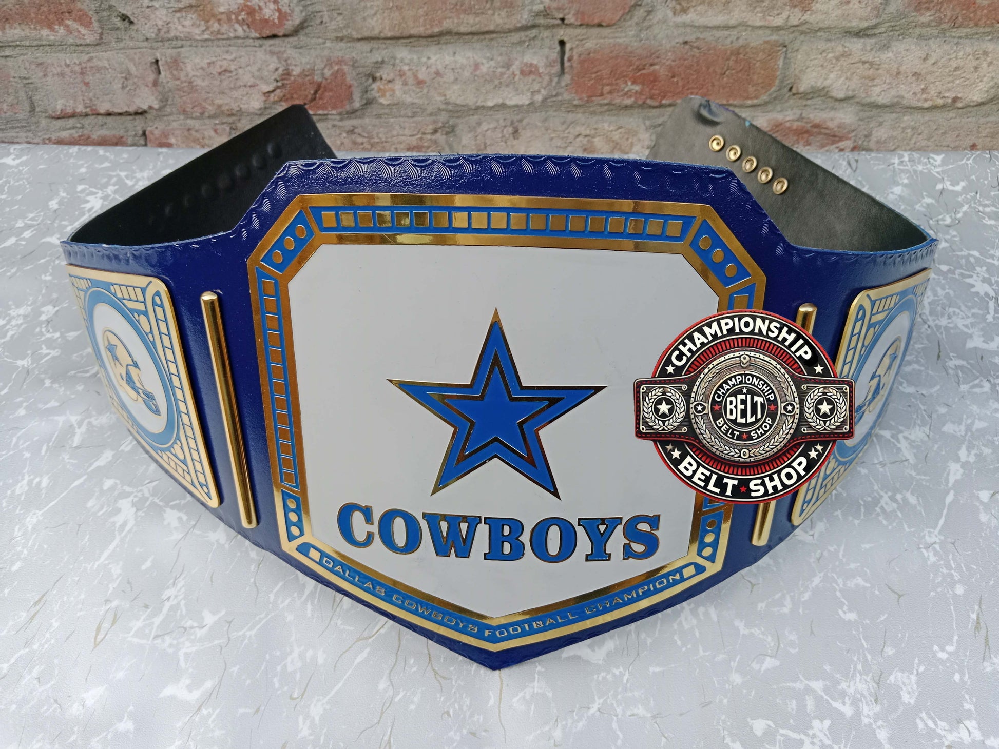 Dallas Cowboys Simple Plates Championship Title Belt