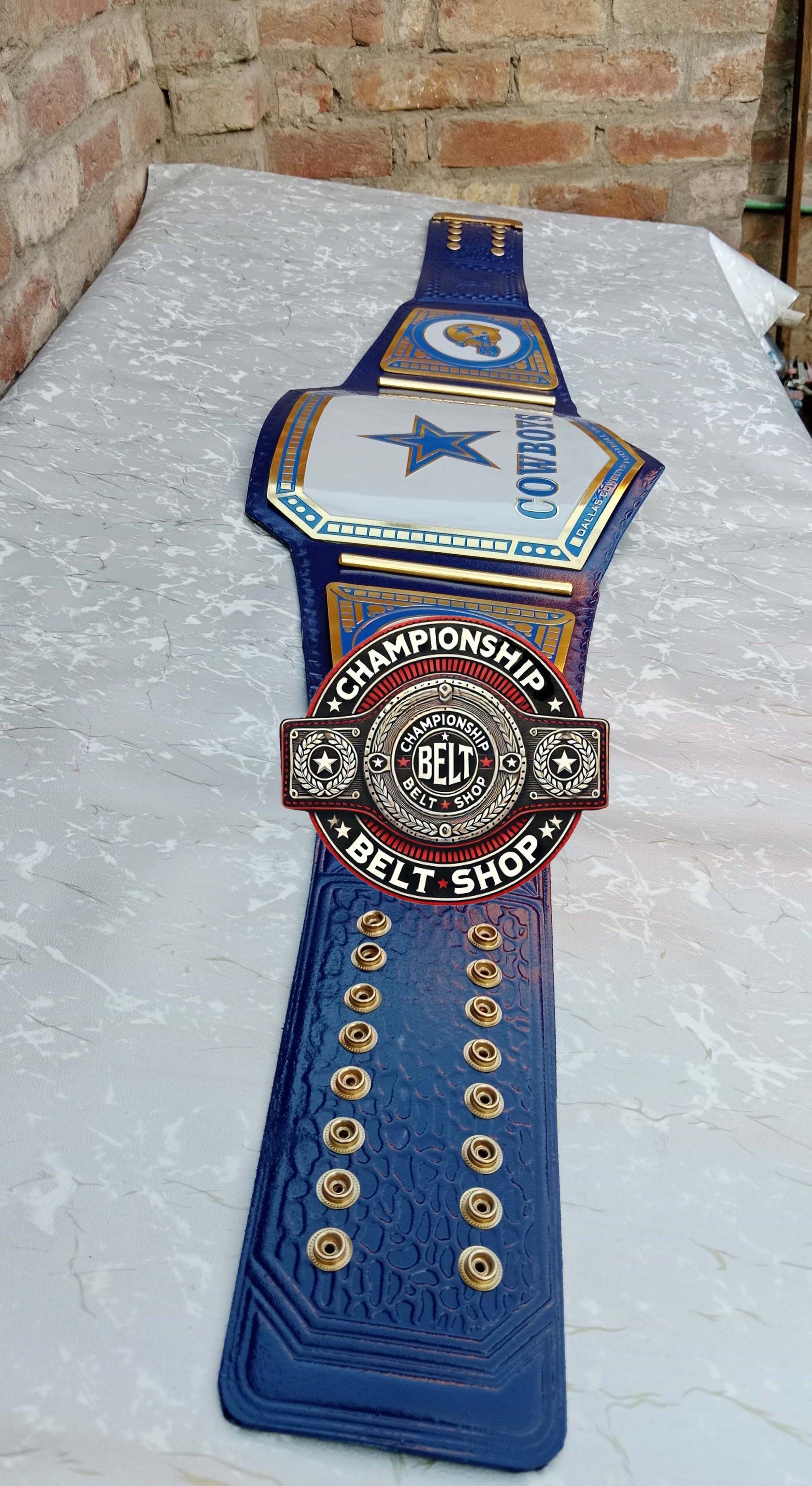 Dallas Cowboys Simple Plates Championship Title Belt