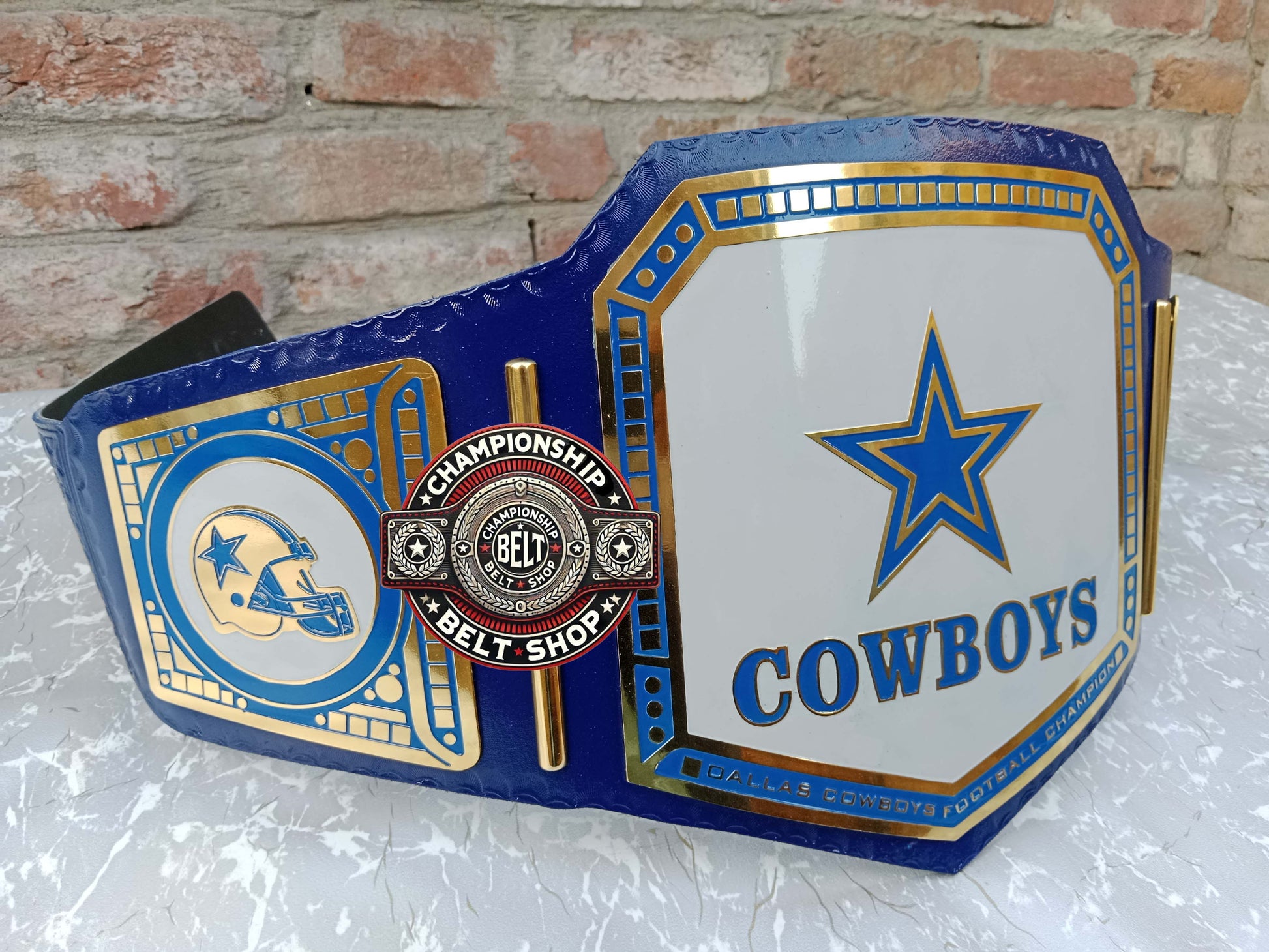 Dallas Cowboys Simple Plates Championship Title Belt