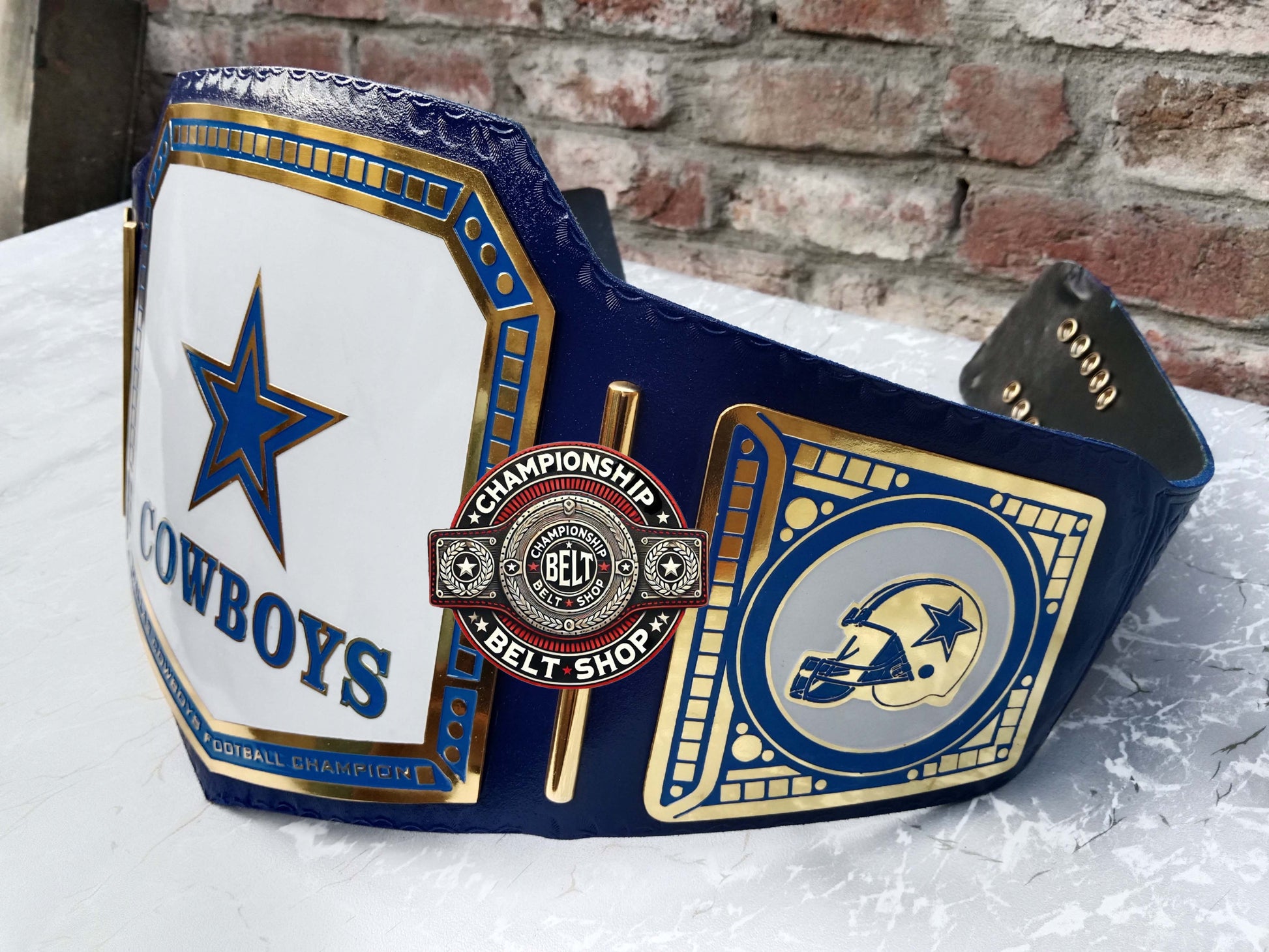 Dallas Cowboys Simple Plates Championship Title Belt