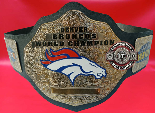 Denver Broncoes World Championship Title Belt