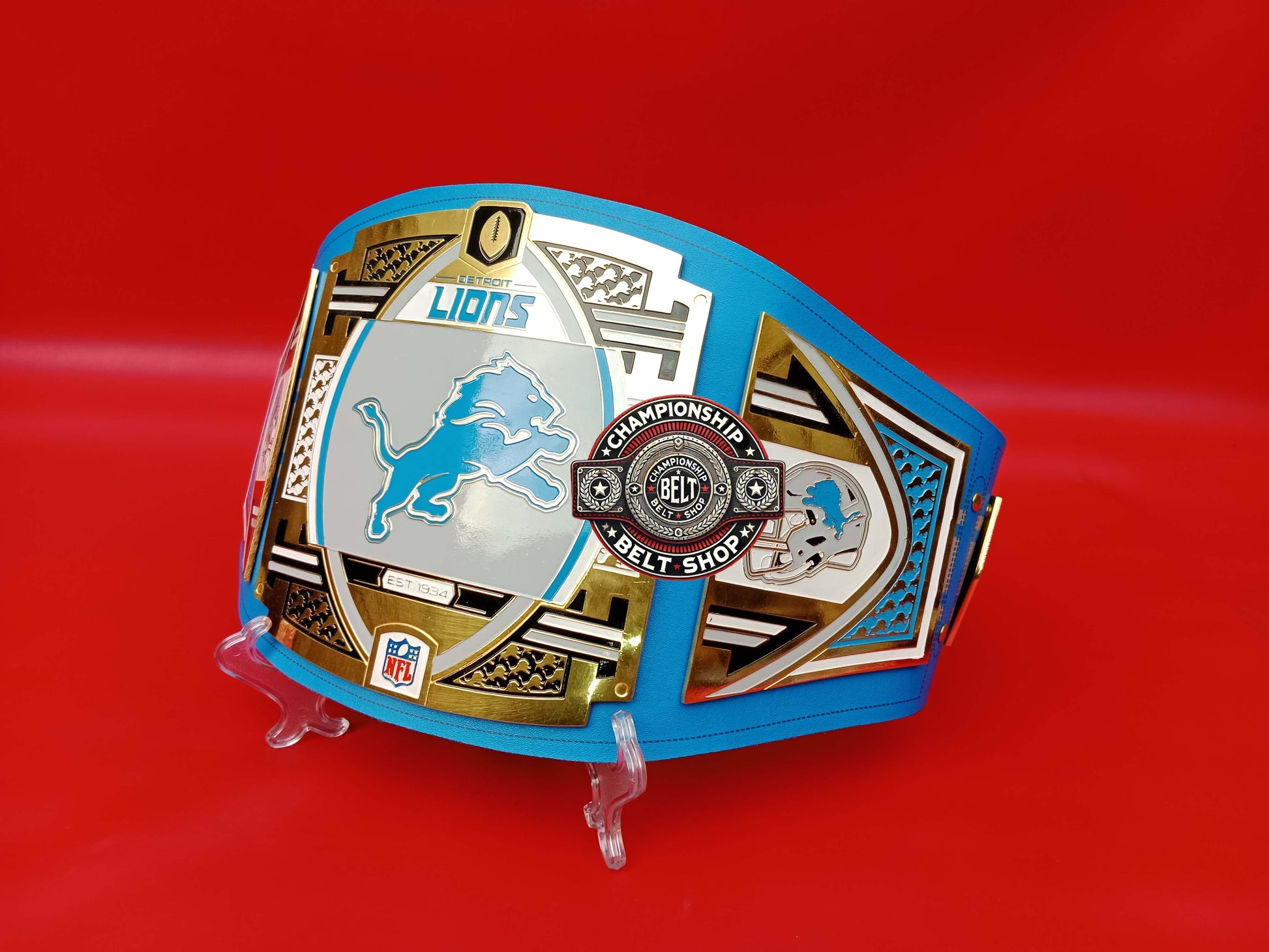 Detroit Lions WWE NFL Championship Title Belt