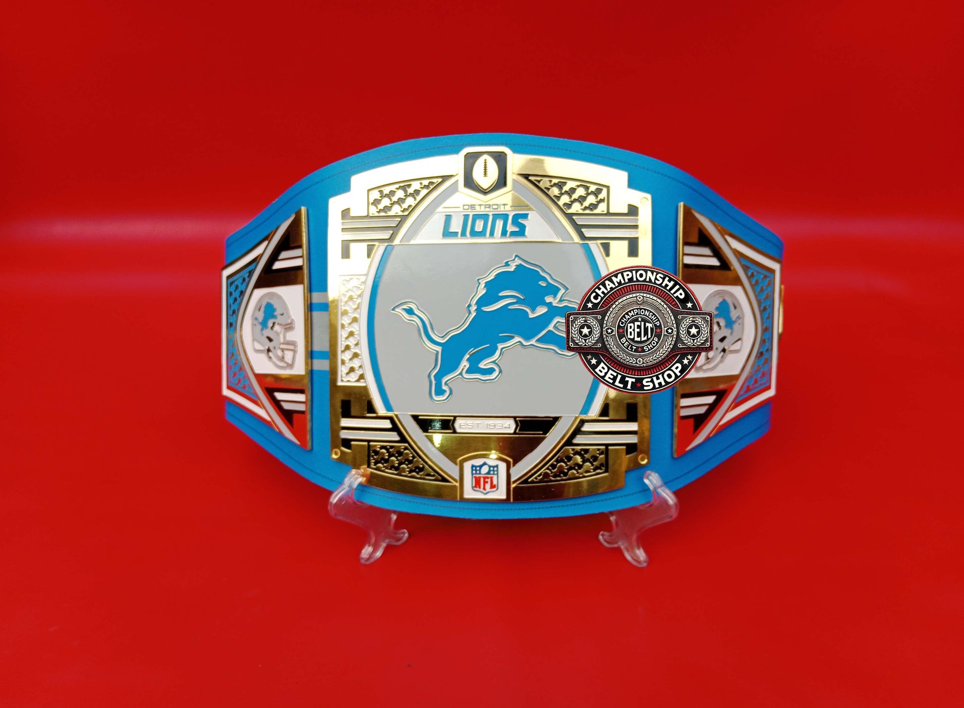 Detroit Lions WWE NFL Championship Title Belt