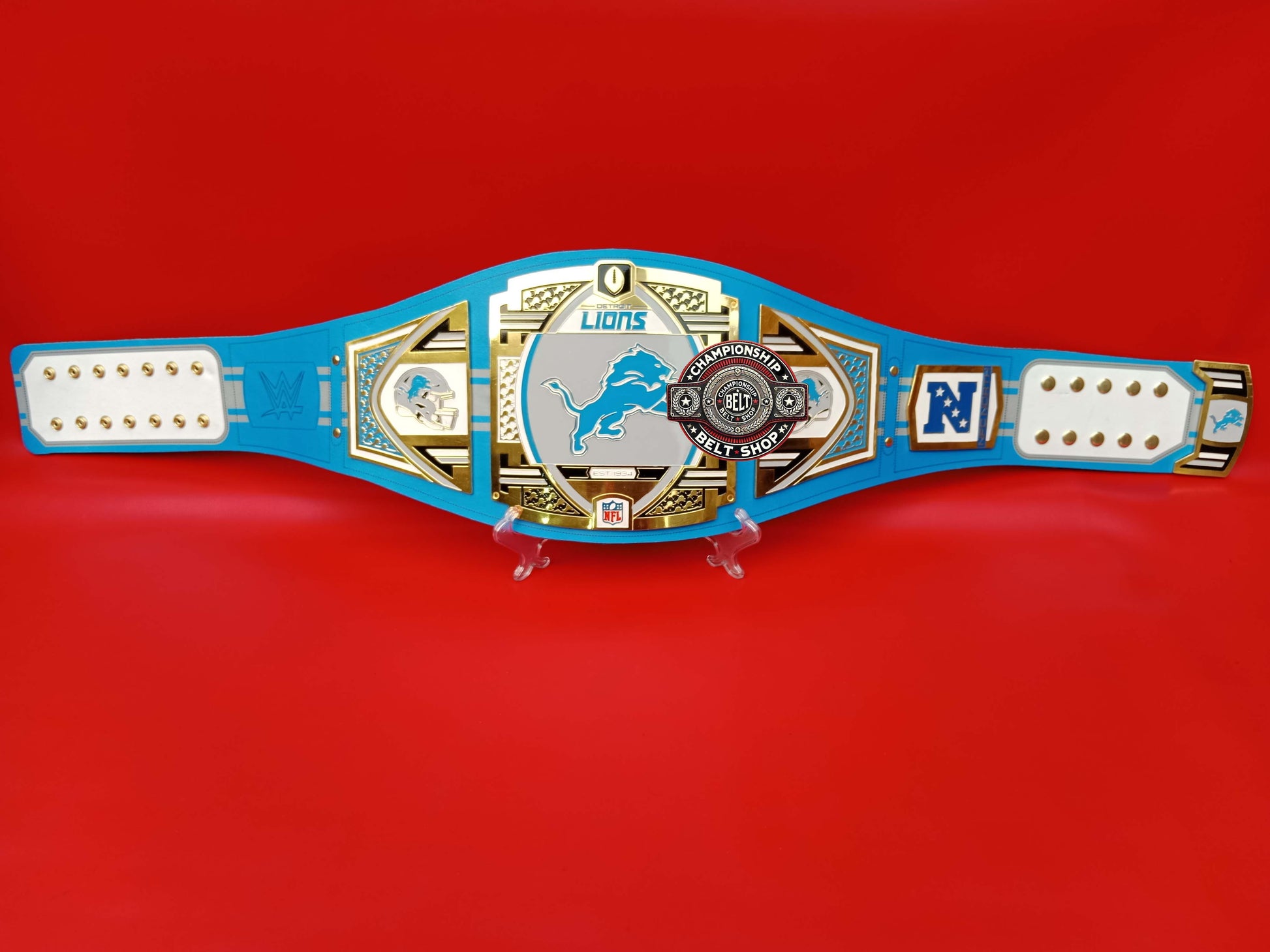 Detroit Lions WWE NFL Championship Title Belt