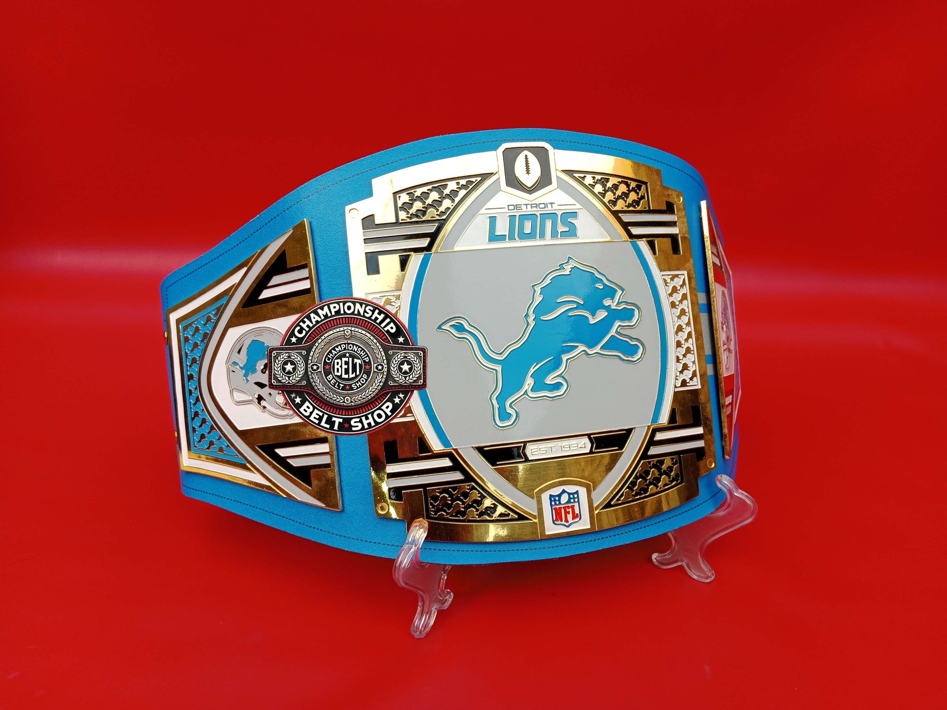 Detroit Lions WWE NFL Championship Title Belt