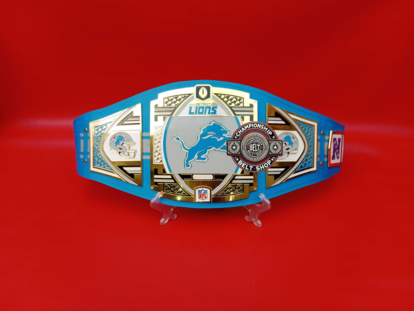 Detroit Lions WWE NFL Championship Title Belt