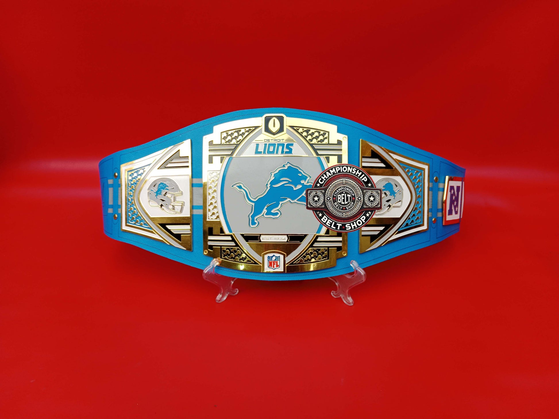 Detroit Lions WWE NFL Championship Title Belt