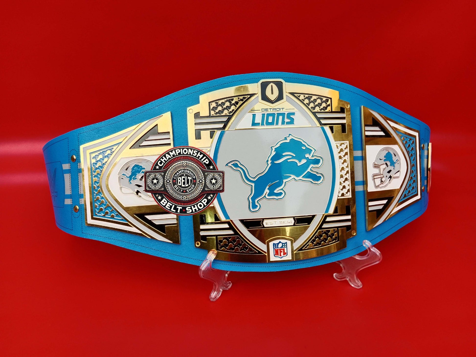 Detroit Lions WWE NFL Championship Title Belt