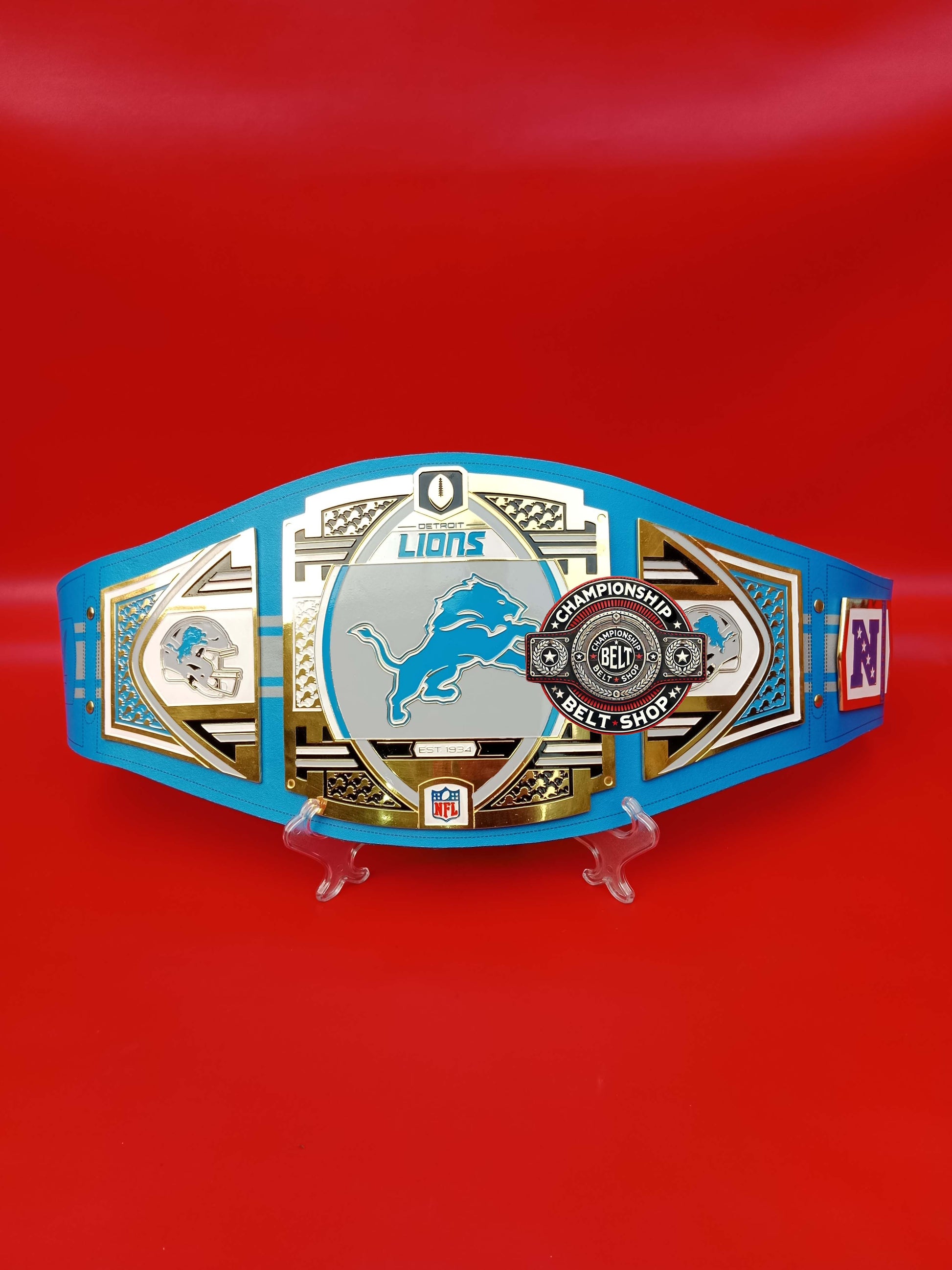 Detroit Lions WWE NFL Championship Title Belt