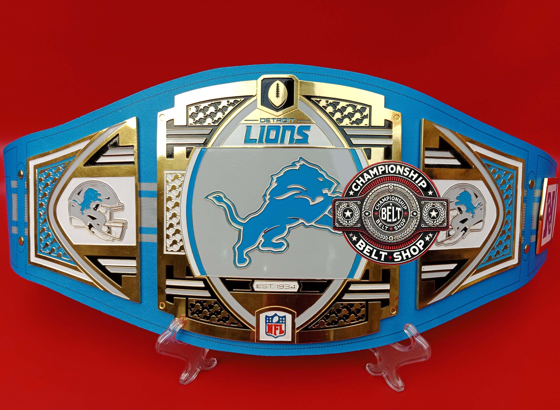 Detroit Lions WWE NFL Championship Title Belt