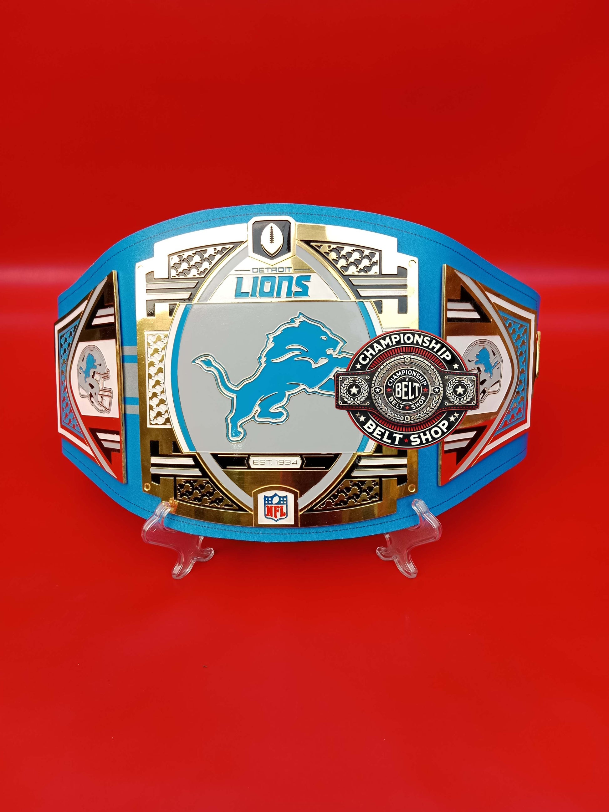 Detroit Lions WWE NFL Championship Title Belt