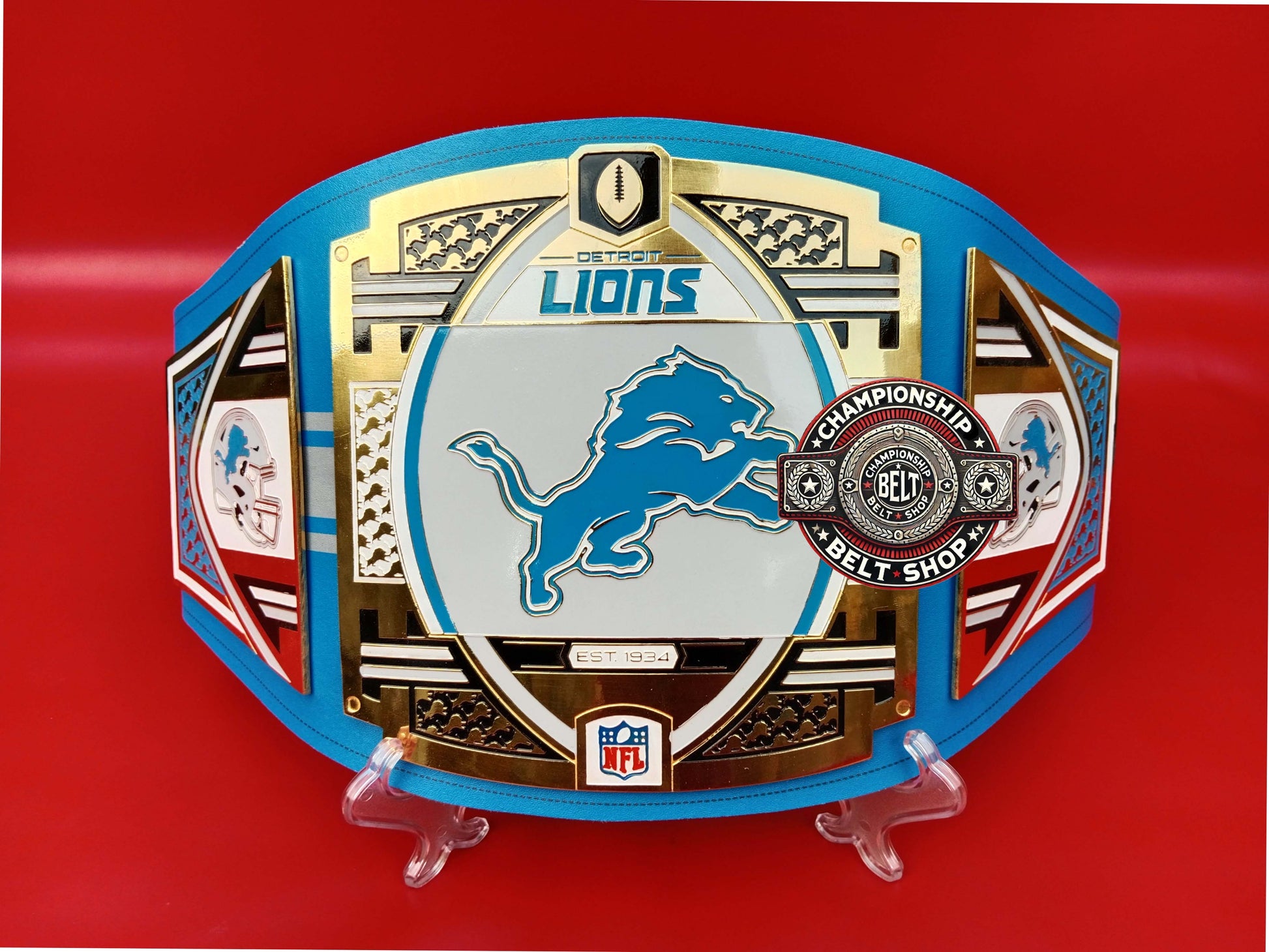 Detroit Lions WWE NFL Championship Title Belt