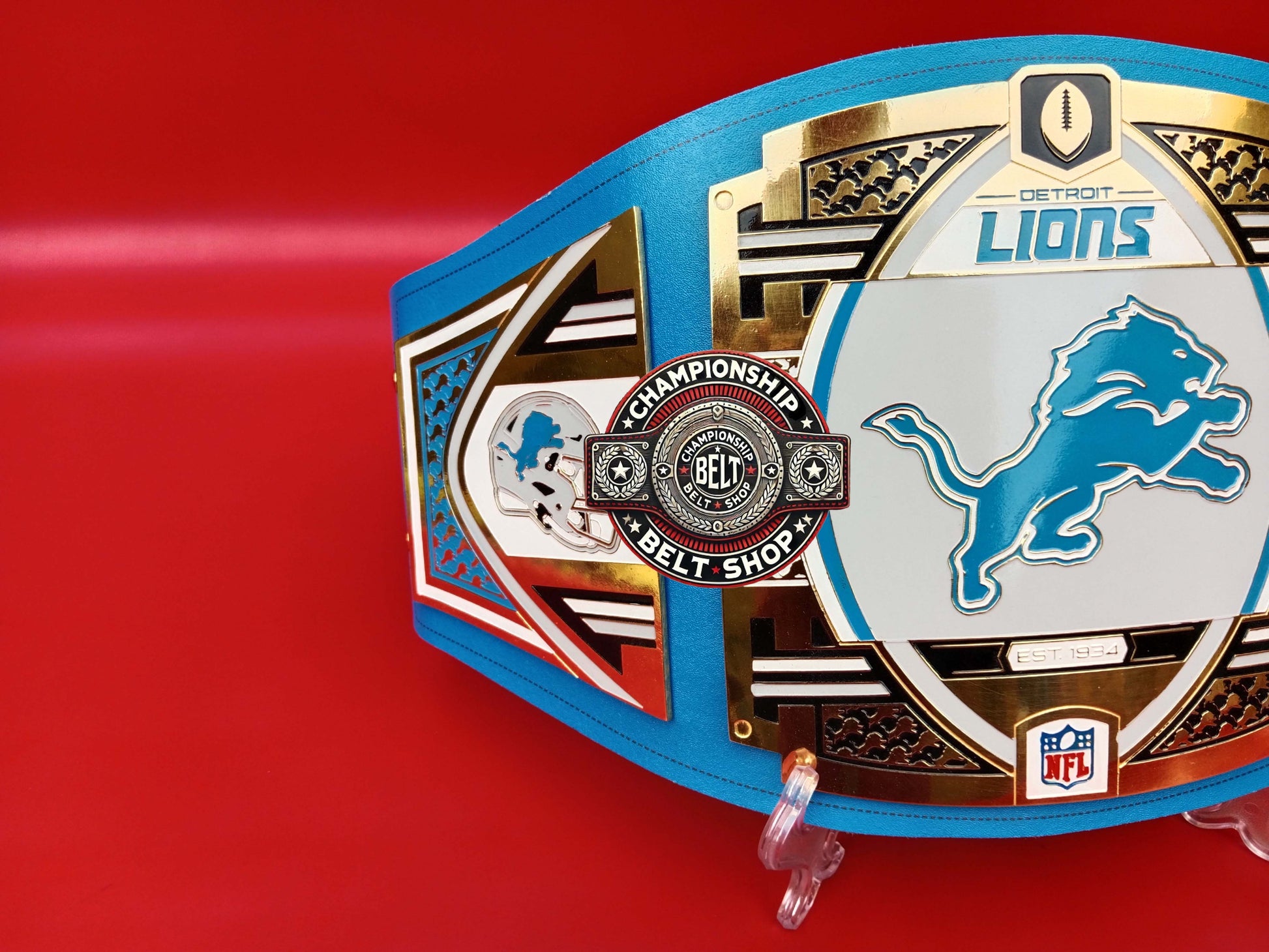 Detroit Lions WWE NFL Championship Title Belt