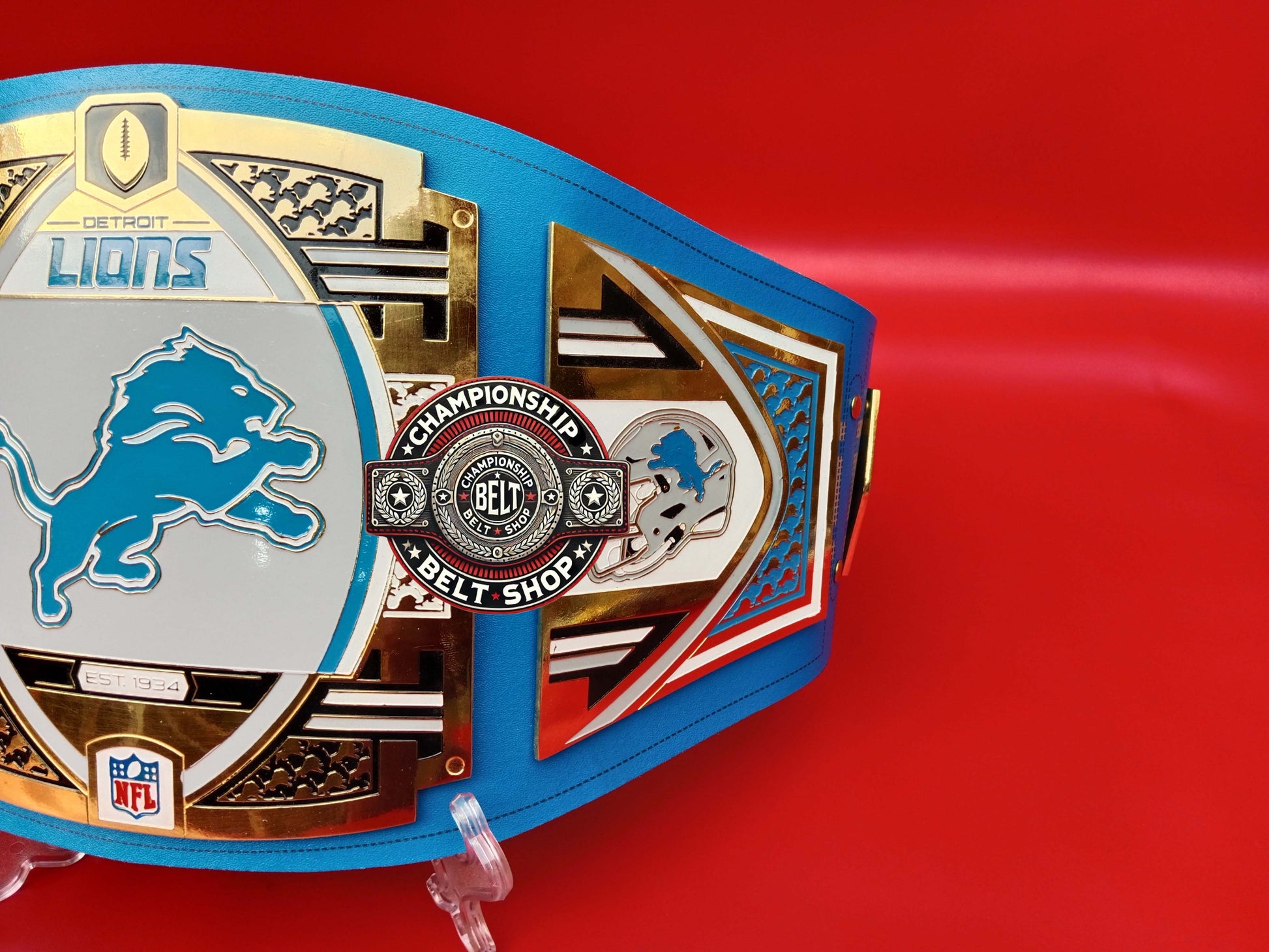 Detroit Lions WWE NFL Championship Title Belt