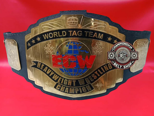 ECW World Tag Team Block Logo Championship Title Belt